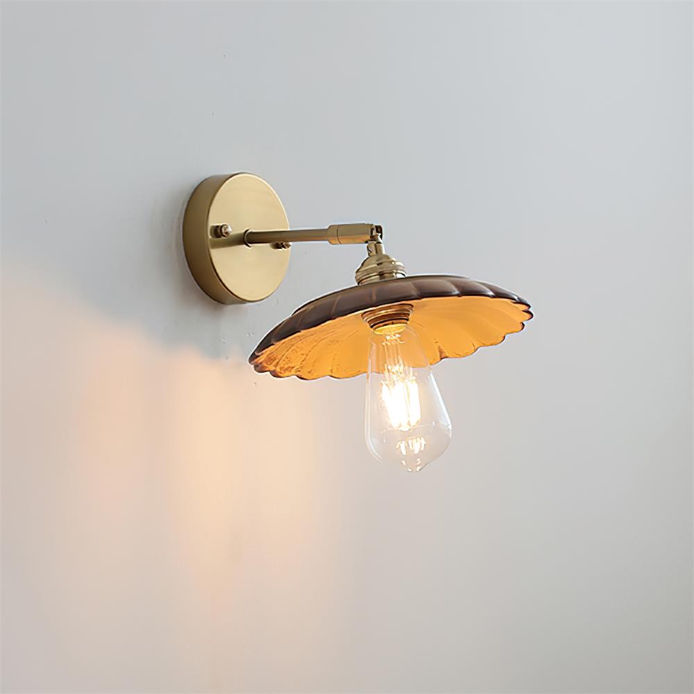Toffee Modern Metal Bloom Wall Light