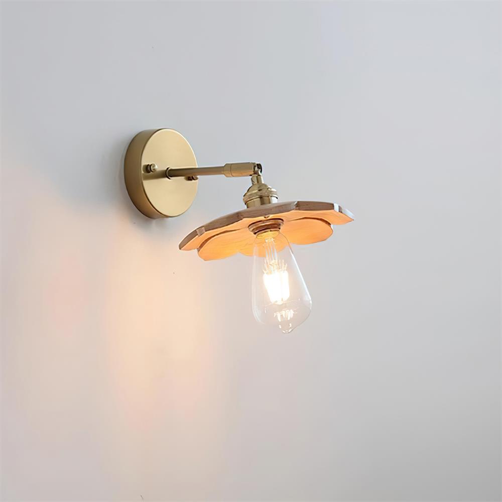 Toffee Modern Metal Bloom Wall Light