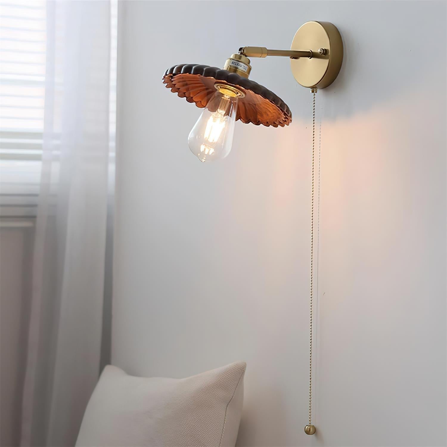 Toffee Modern Metal Bloom Wall Light