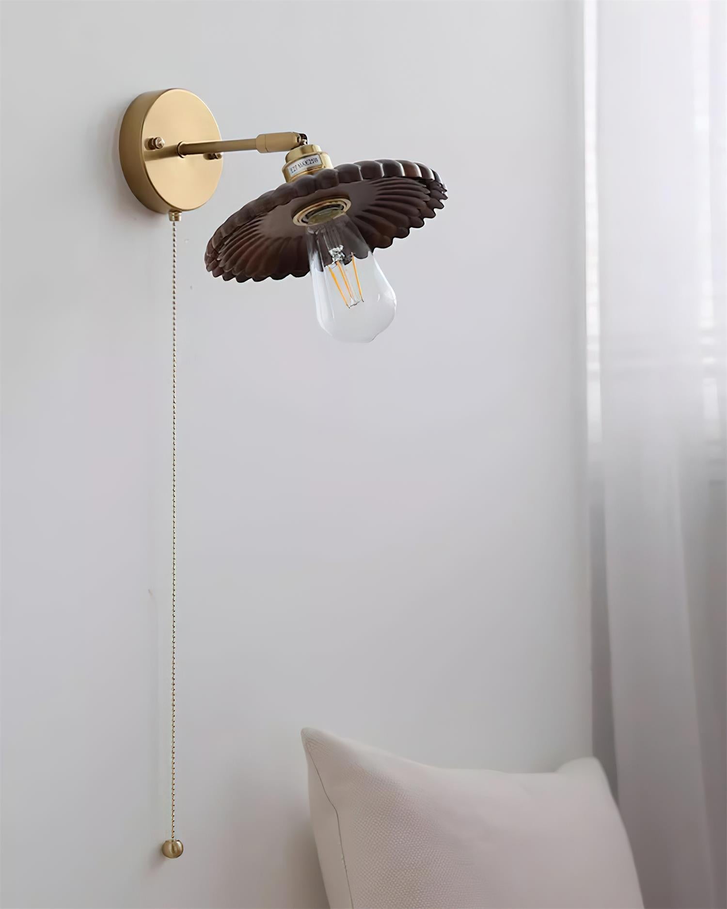Toffee Modern Metal Bloom Wall Light