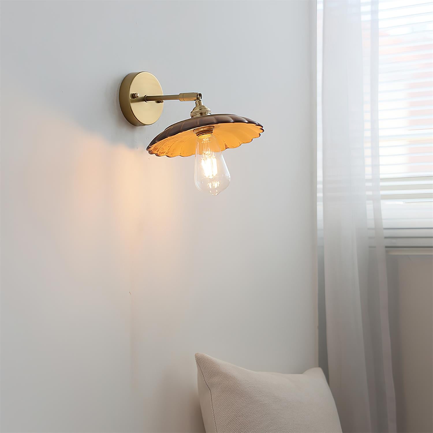 Toffee Modern Metal Bloom Wall Light