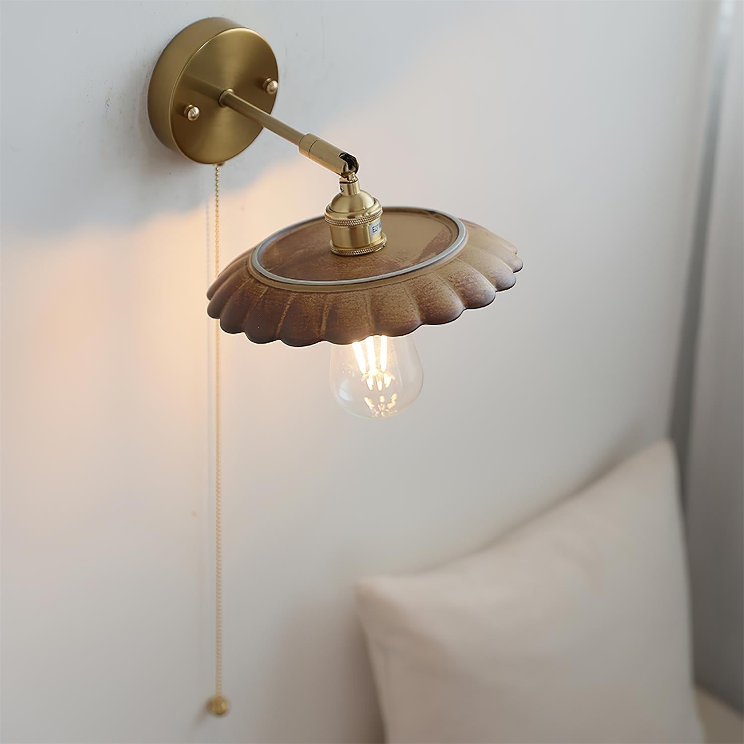 Toffee Modern Metal Bloom Wall Light