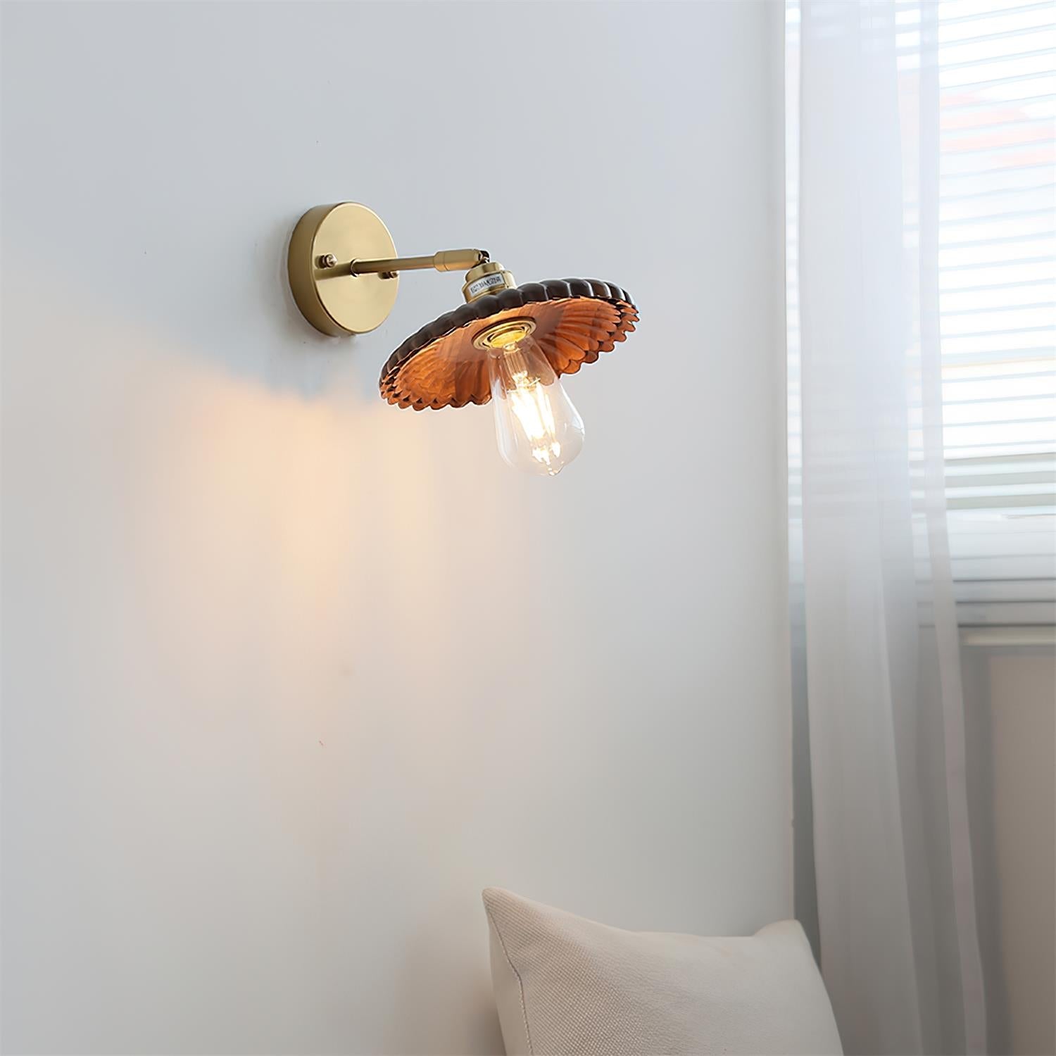 Toffee Modern Metal Bloom Wall Light