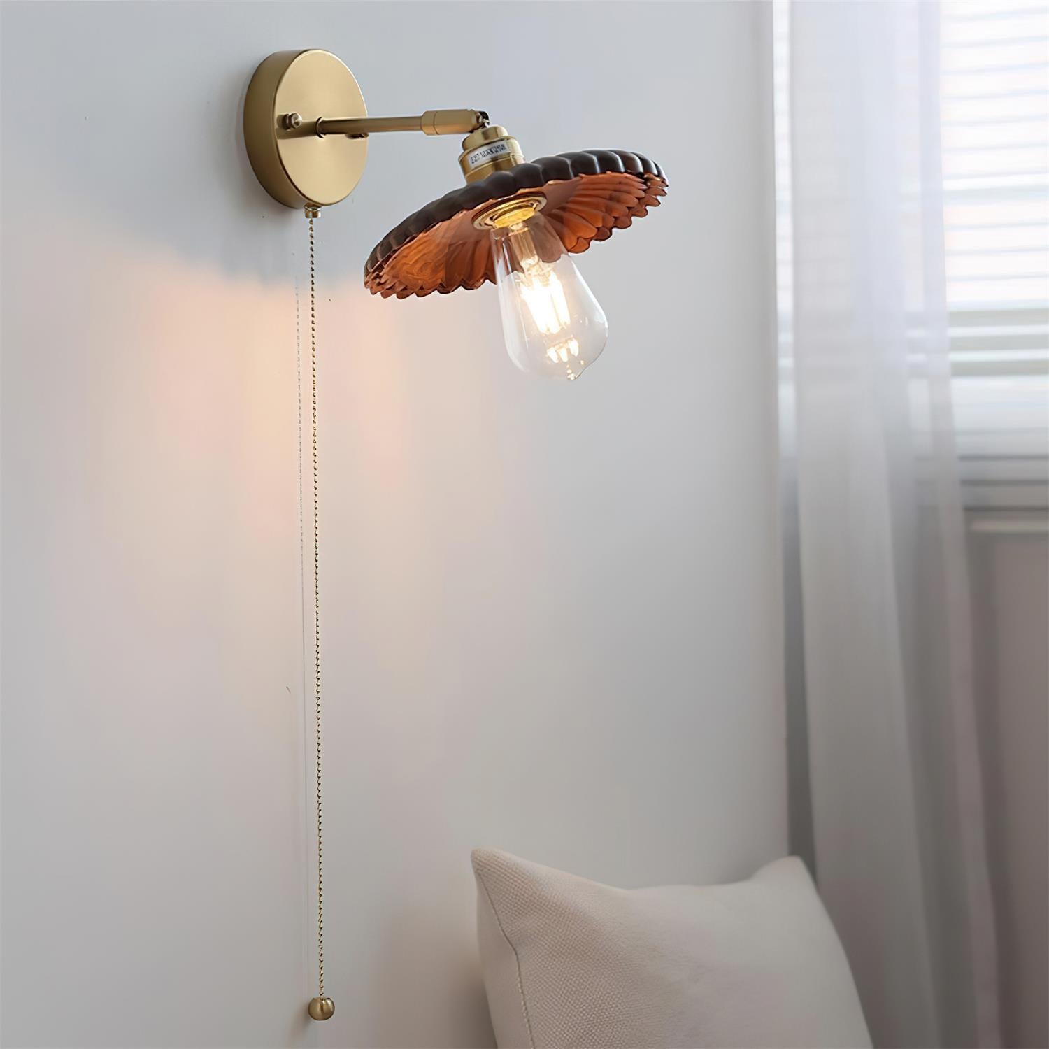 Toffee Modern Metal Bloom Wall Light