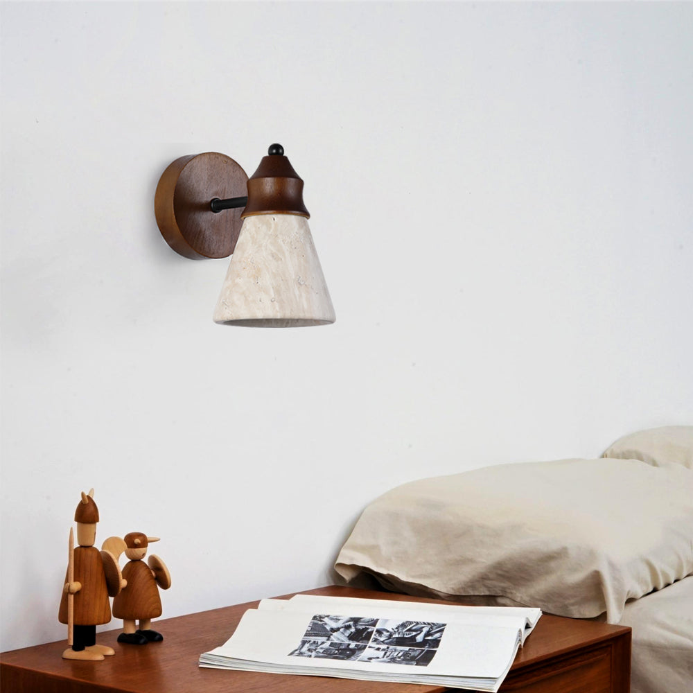 Toltec Minimalist Wood Wall Light