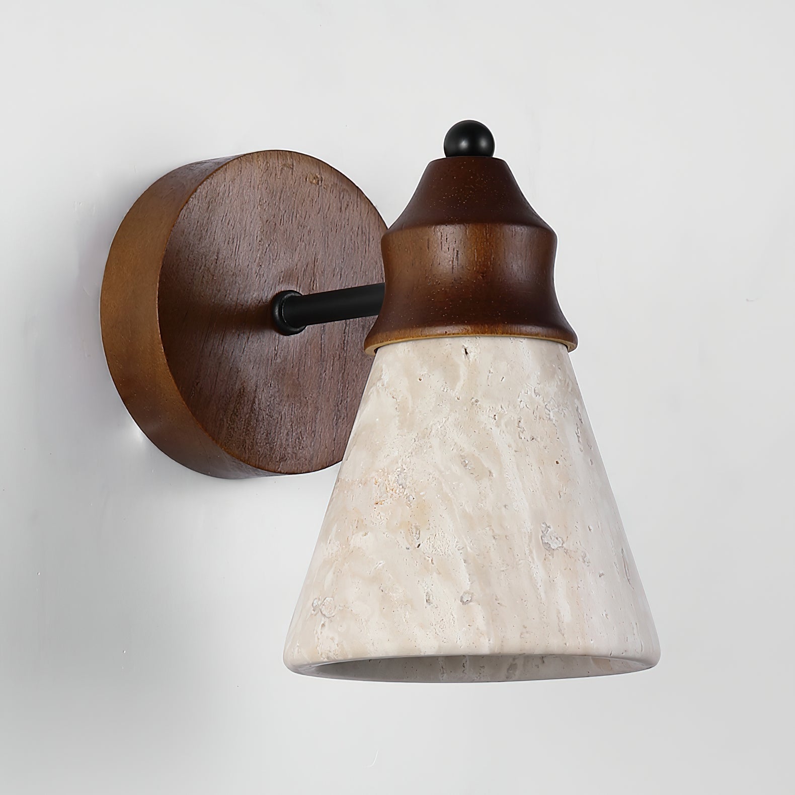 Toltec Minimalist Wood Wall Light