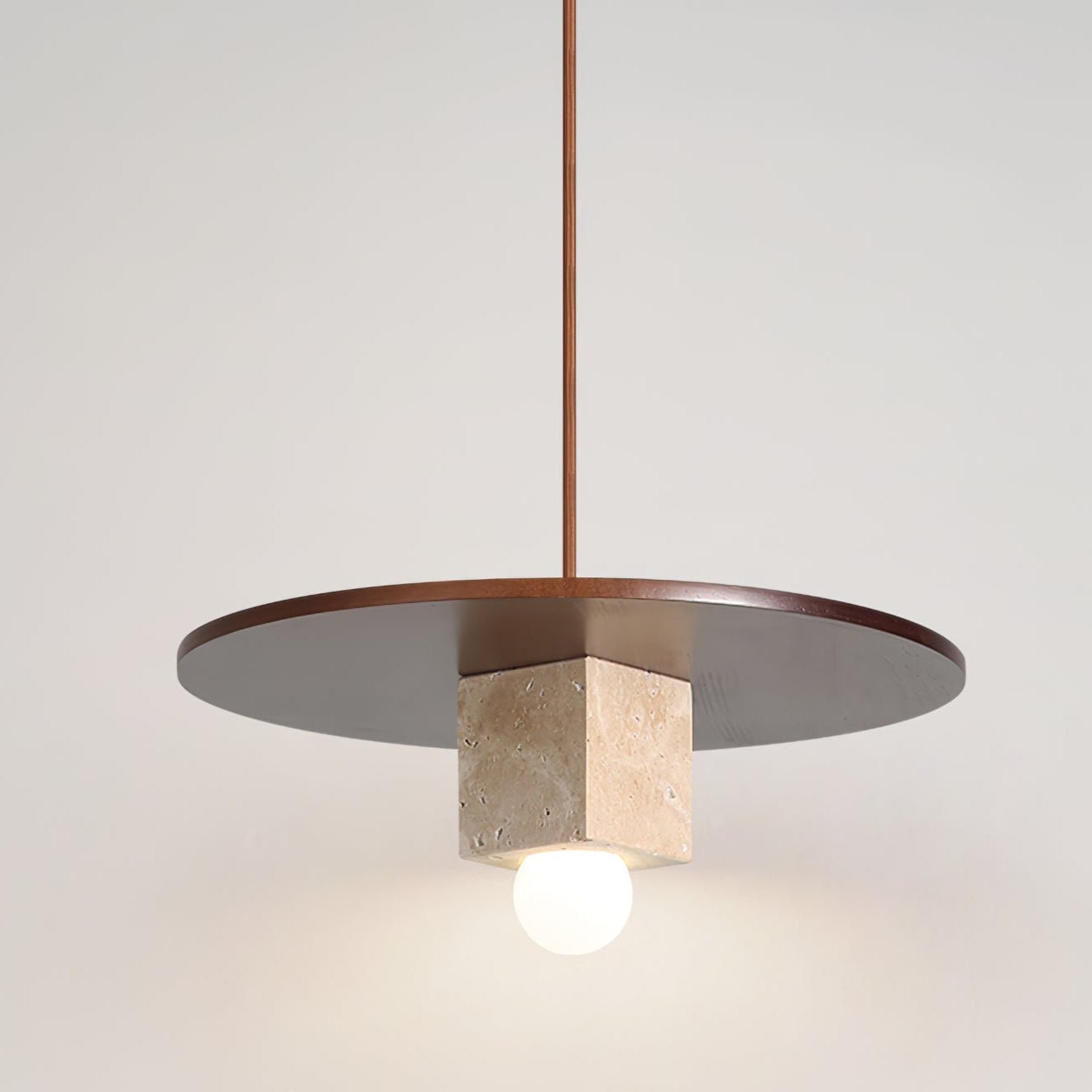 Ucariel Geometric Travertine Pendant Light - Blowlighting