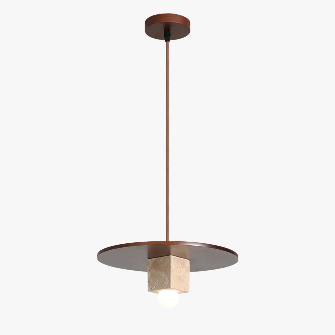 Ucariel Geometric Travertine Pendant Light - Blowlighting