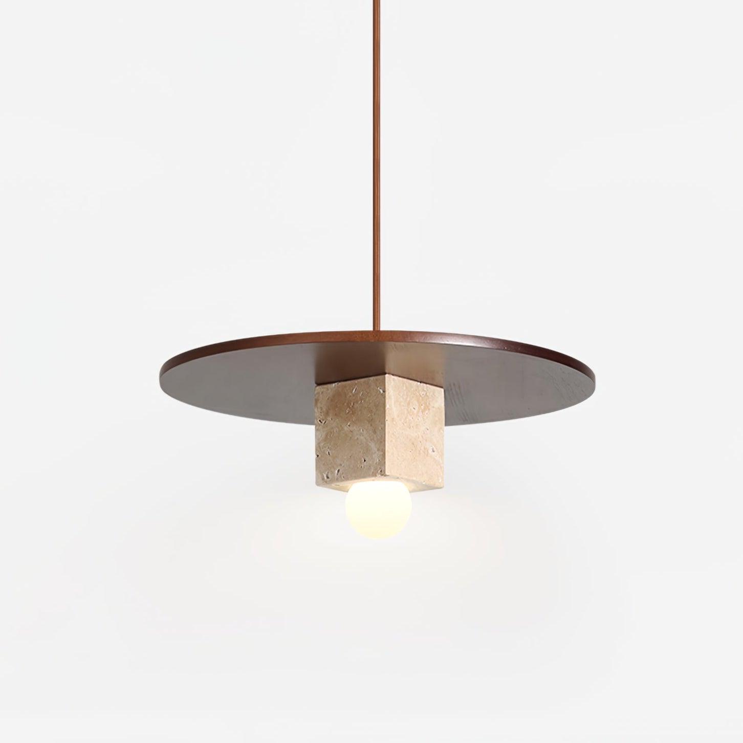Ucariel Geometric Travertine Pendant Light - Blowlighting