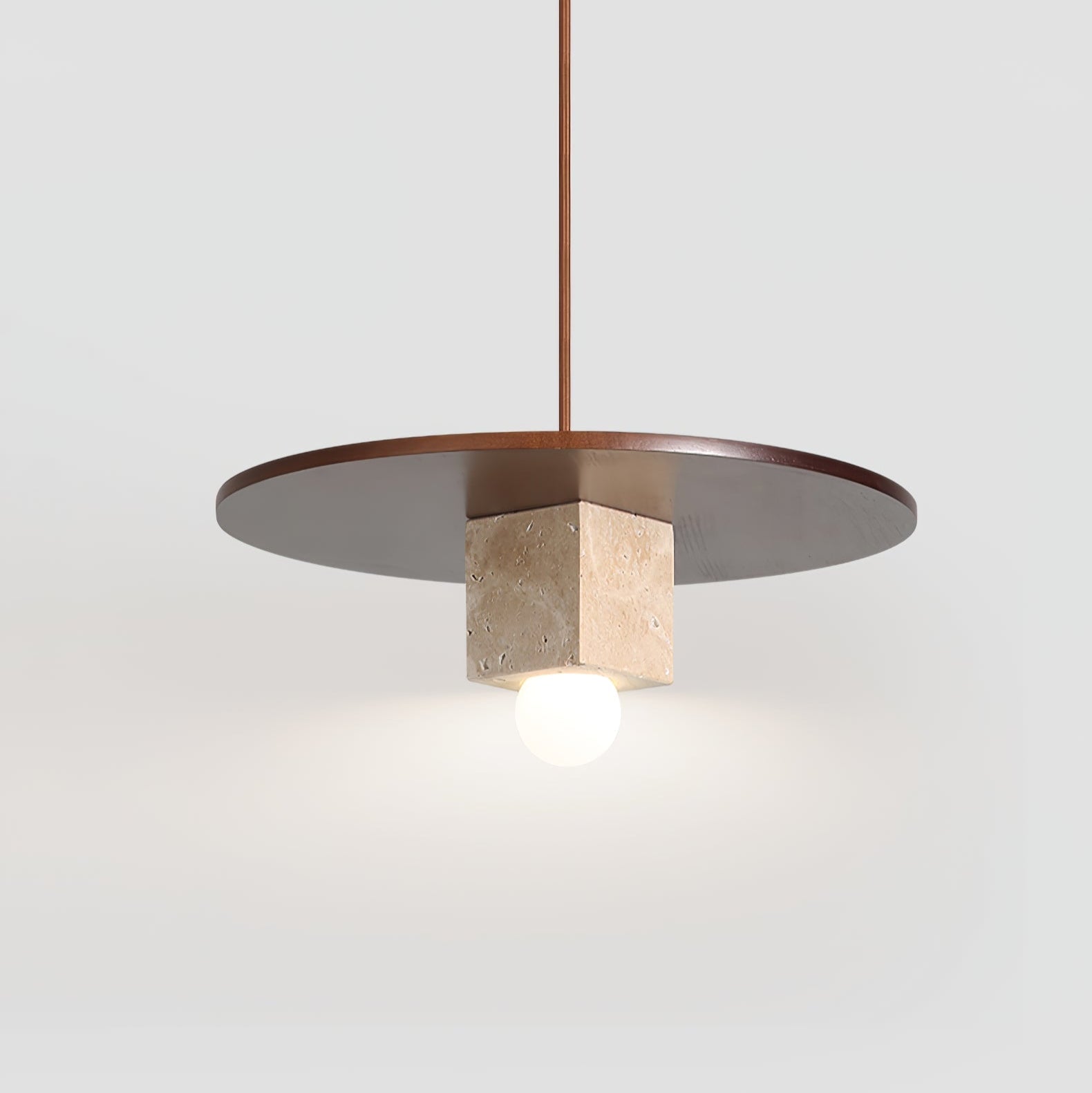 Ucariel Geometric Travertine Pendant Light - Blowlighting