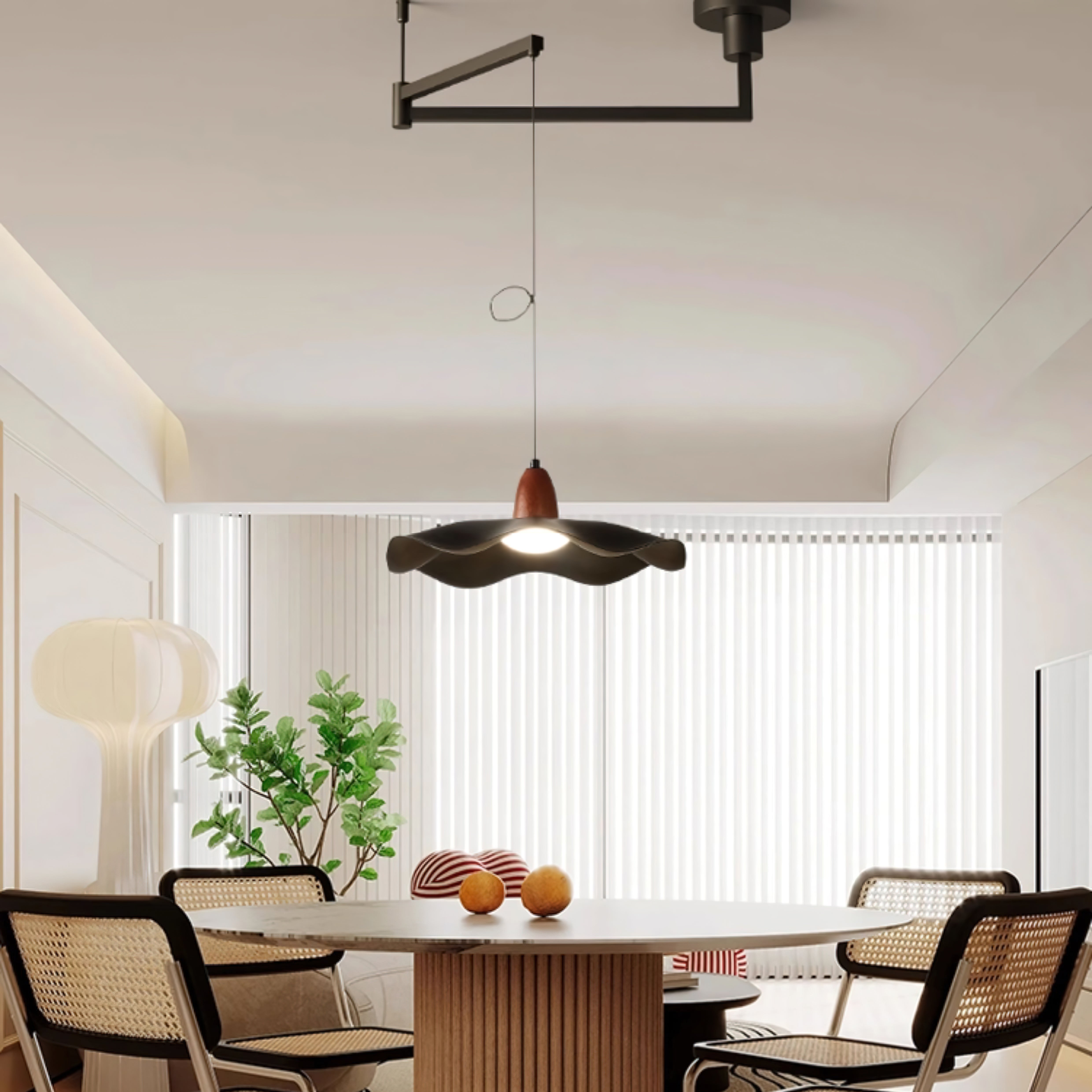 Tonone Modern Acrylic Swing Arm Pendant Light