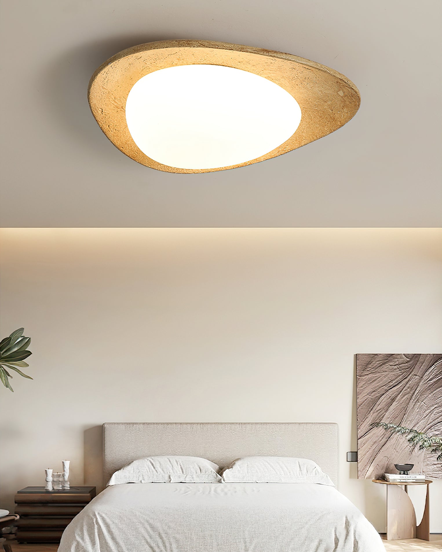 Topo Minimalist Stone Mixture Ceiling Light