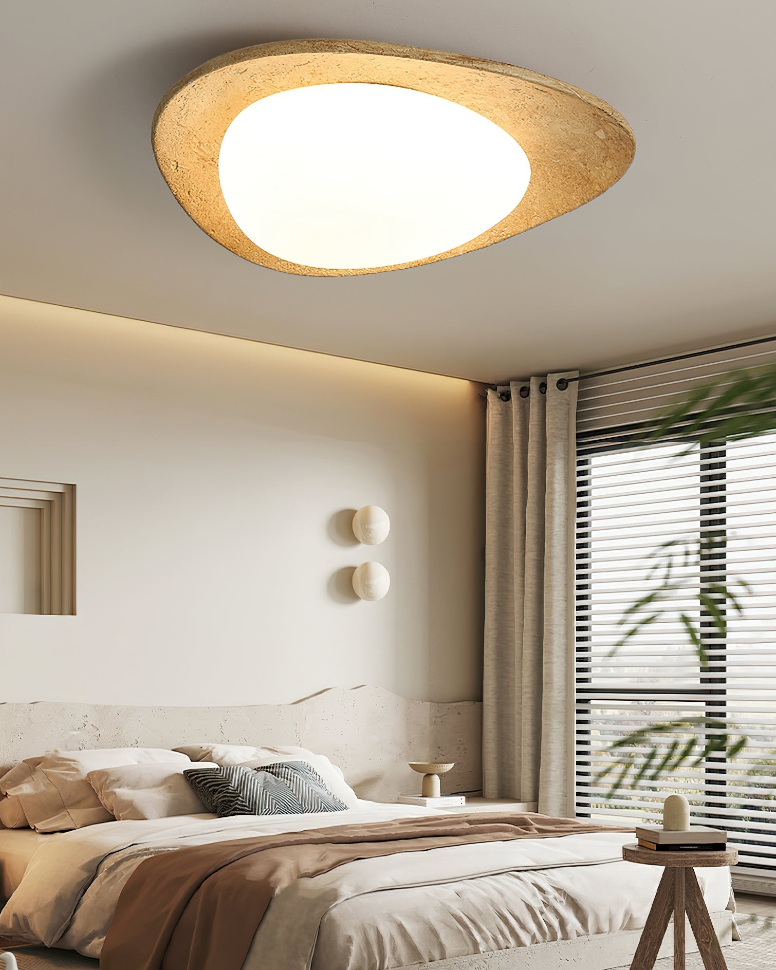 Topo Minimalist Stone Mixture Ceiling Light