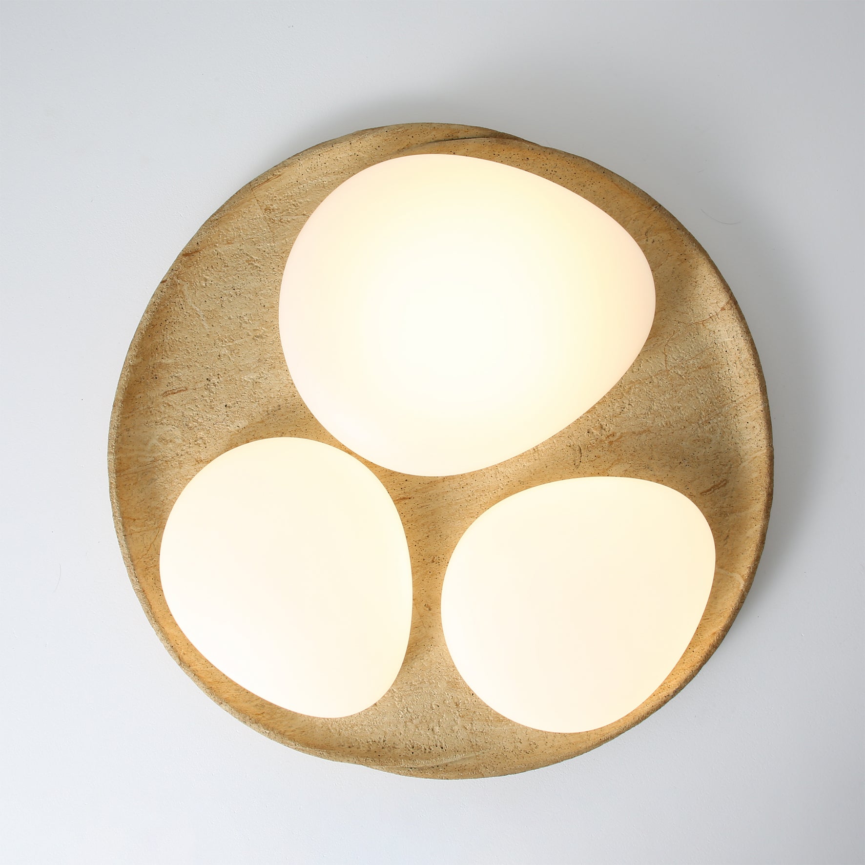Topo Minimalist Stone Mixture Ceiling Light