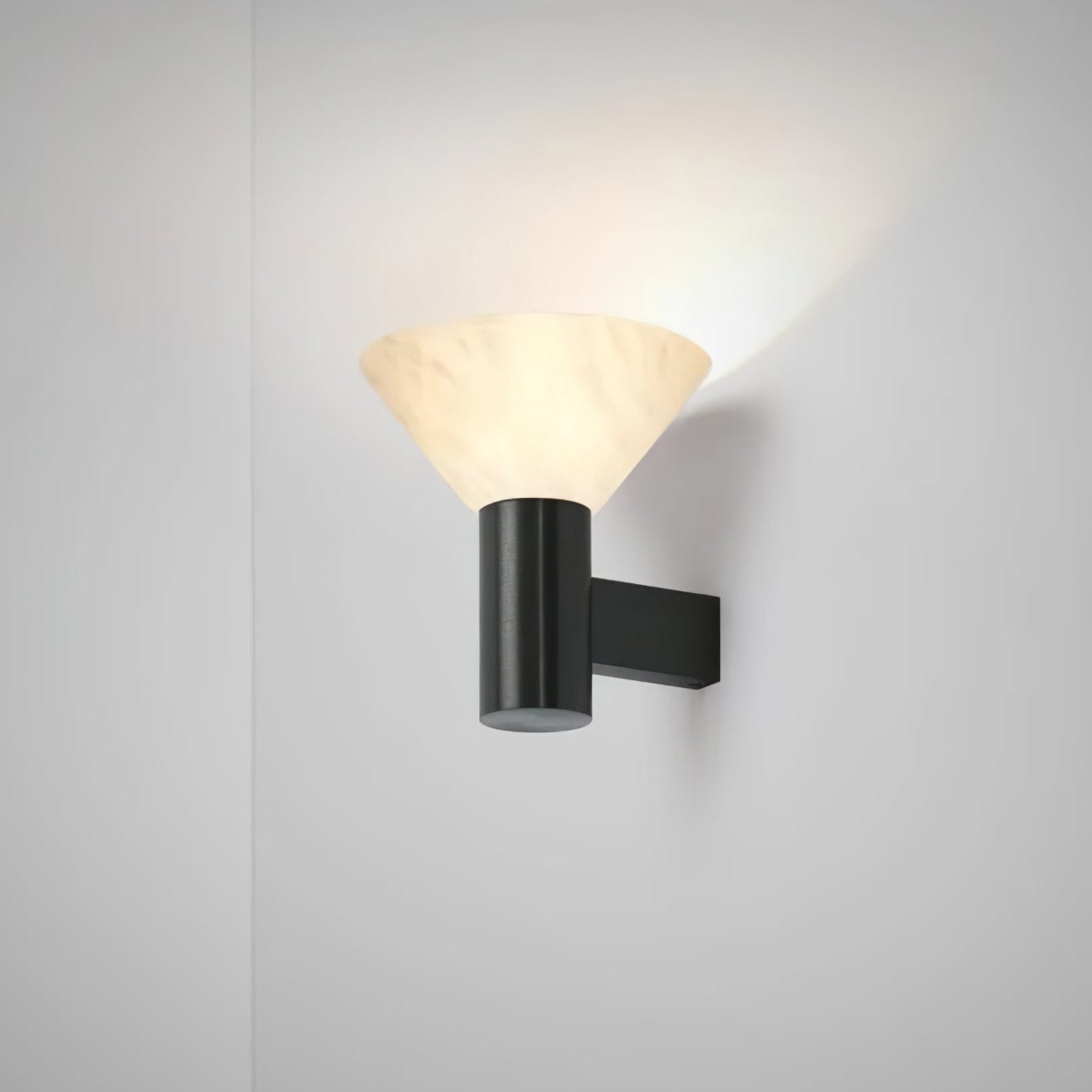 Eurnoria Cone Alabaster Wall Light - Blowlighting