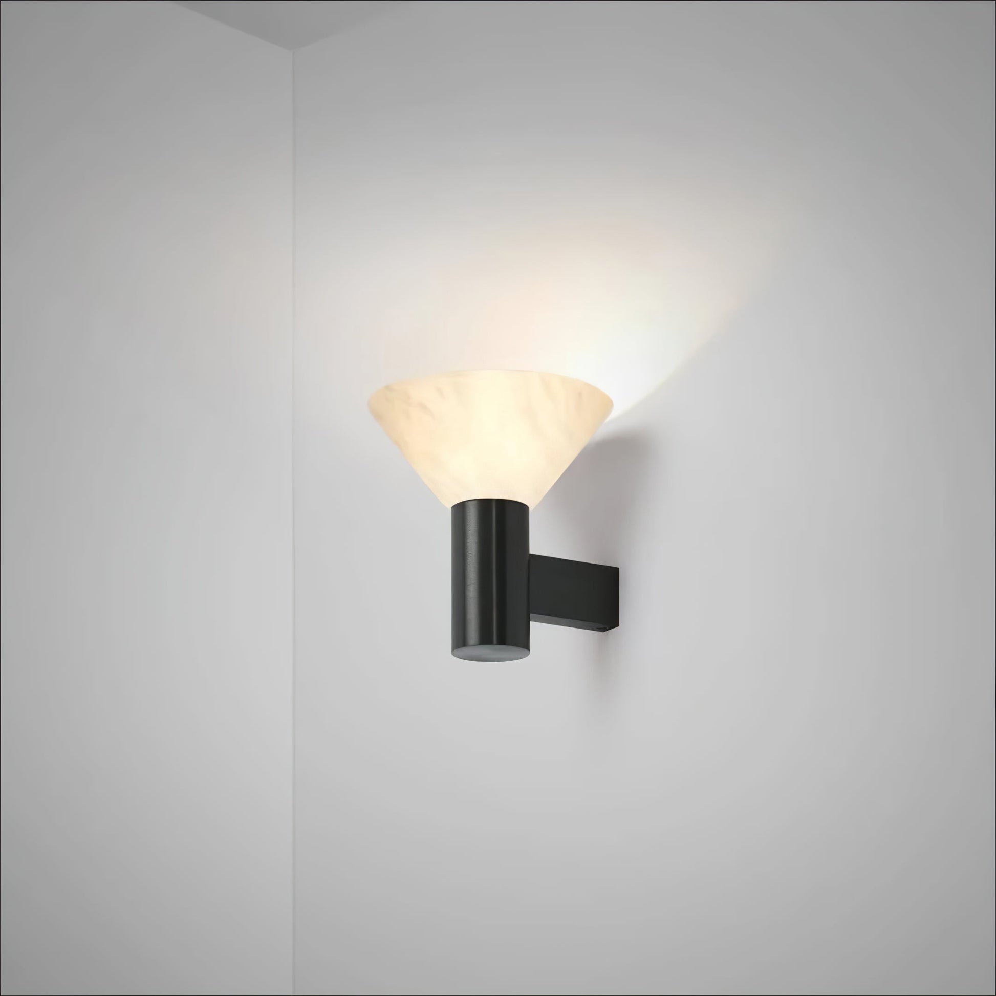 Eurnoria Cone Alabaster Wall Light - Blowlighting