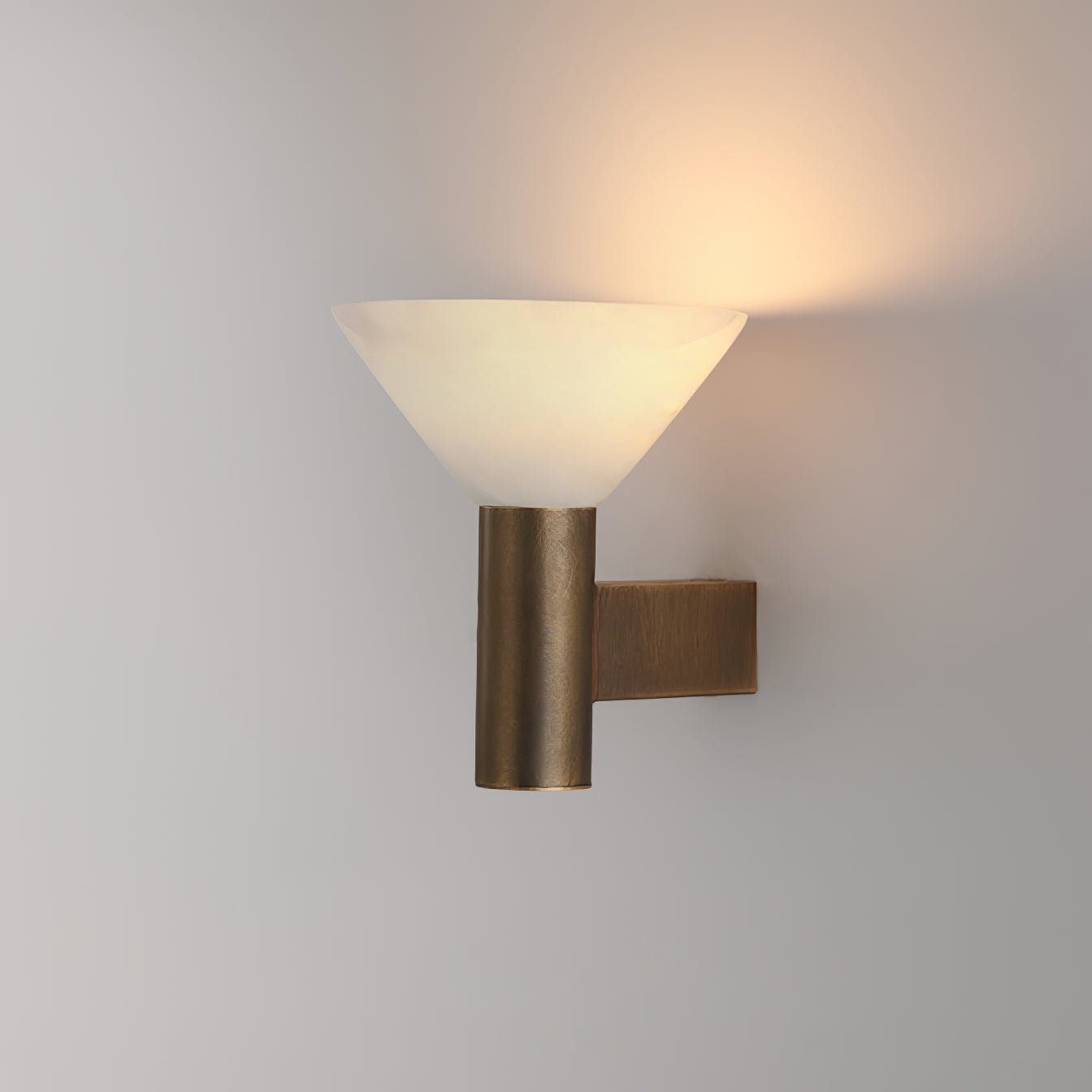 Eurnoria Cone Alabaster Wall Light - Blowlighting