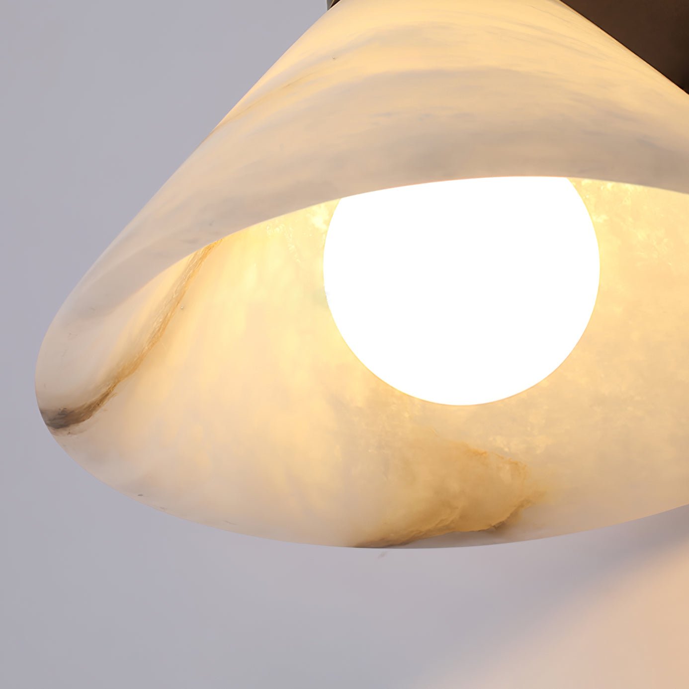 Eurnoria Cone Alabaster Wall Light - Blowlighting