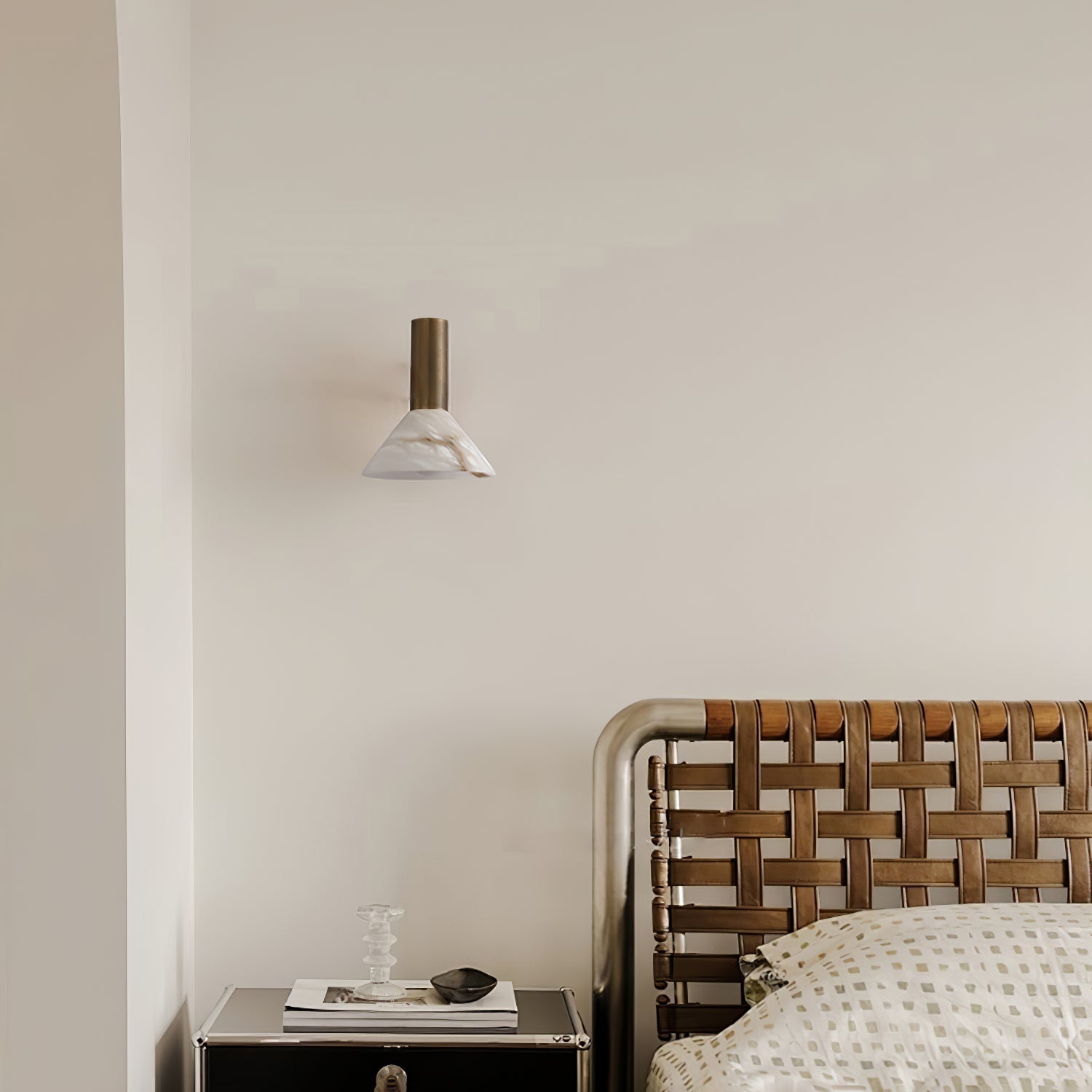 Eurnoria Cone Alabaster Wall Light - Blowlighting