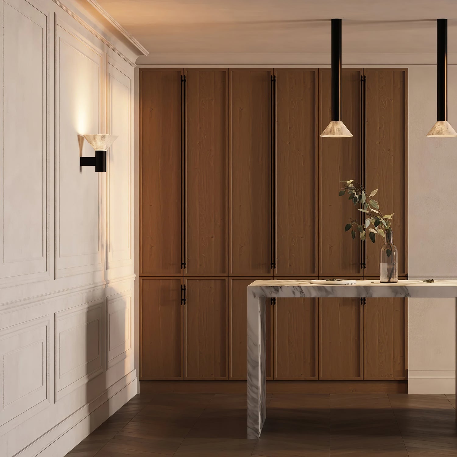 Eurnoria Cone Alabaster Wall Light - Blowlighting