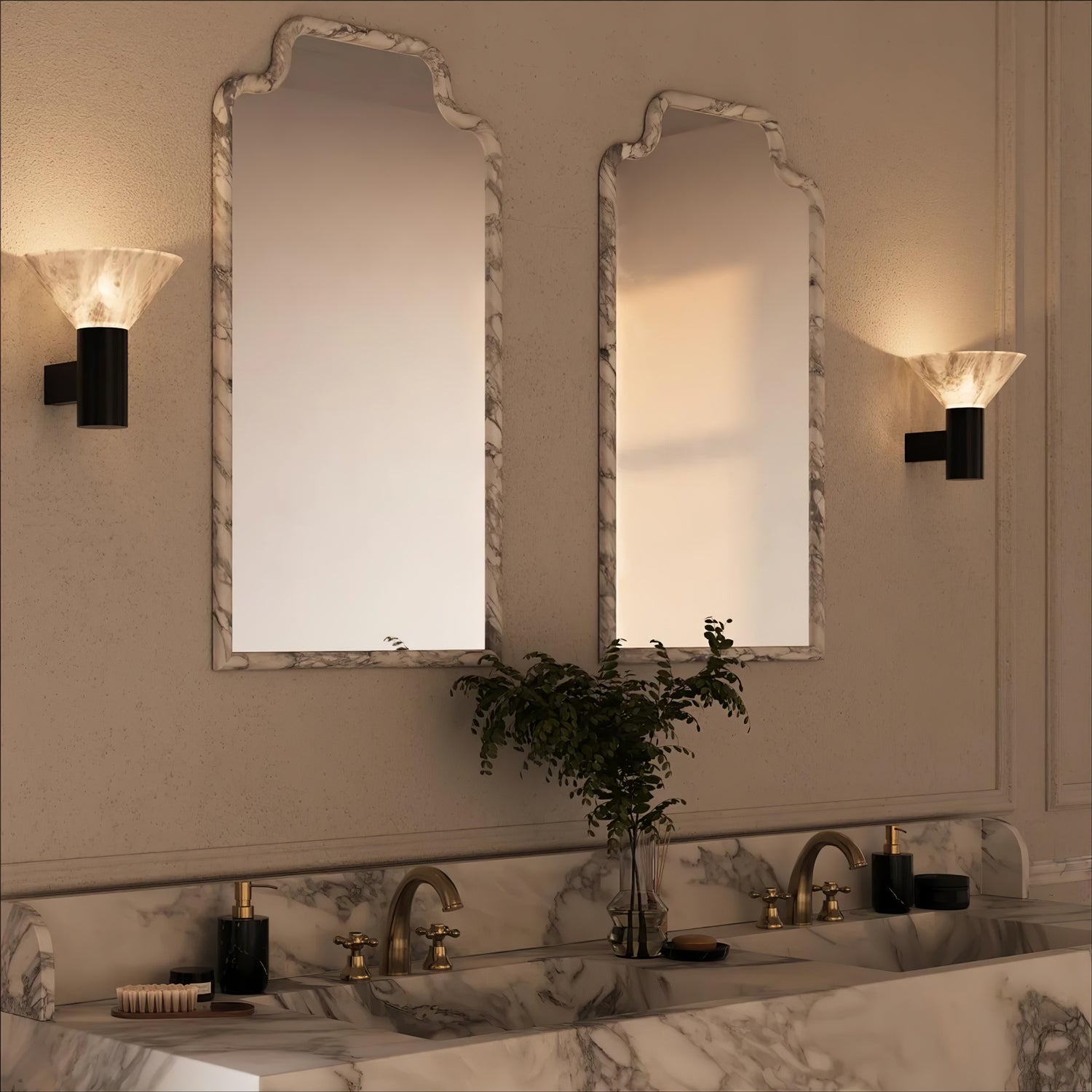 Eurnoria Cone Alabaster Wall Light - Blowlighting