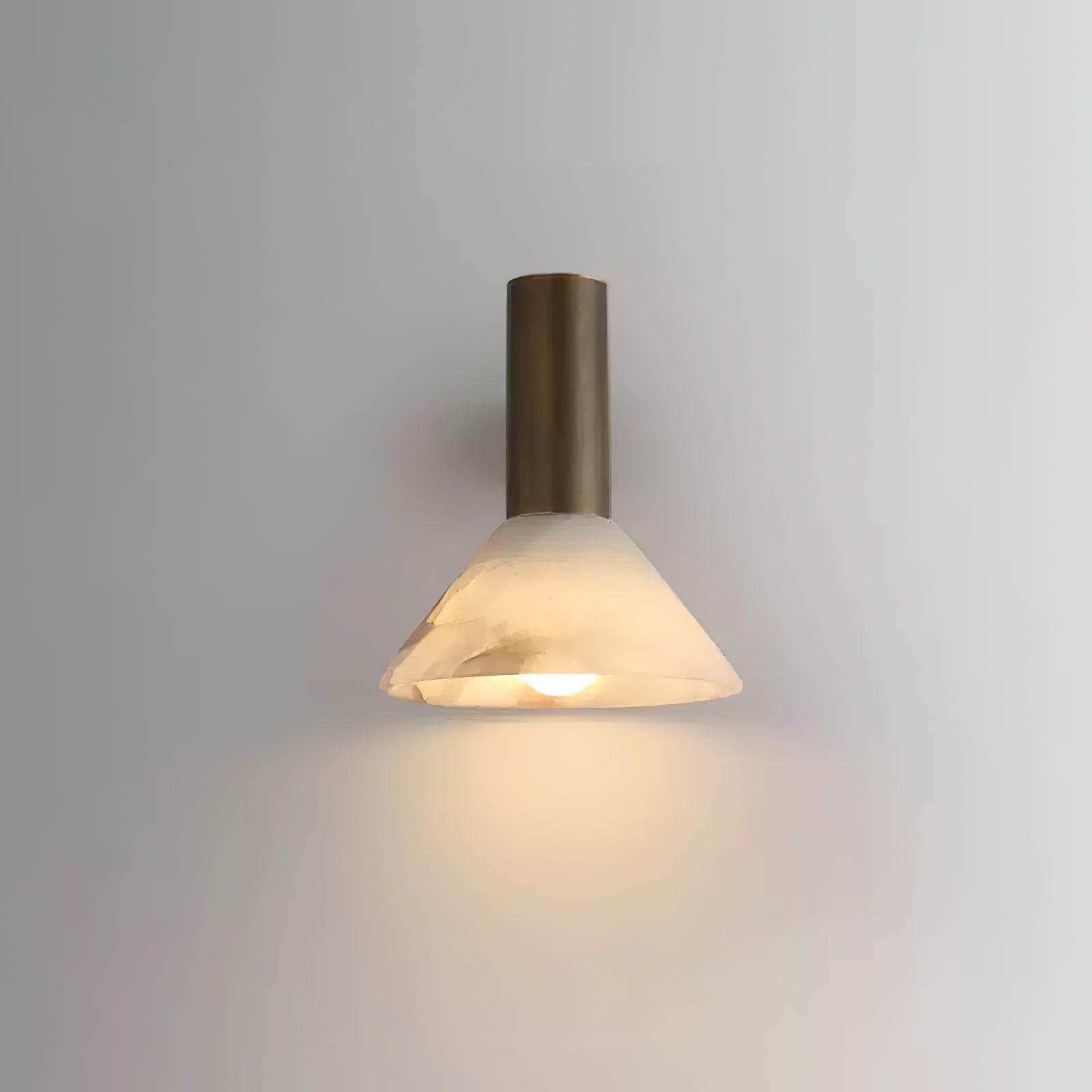 Eurnoria Cone Alabaster Wall Light - Blowlighting