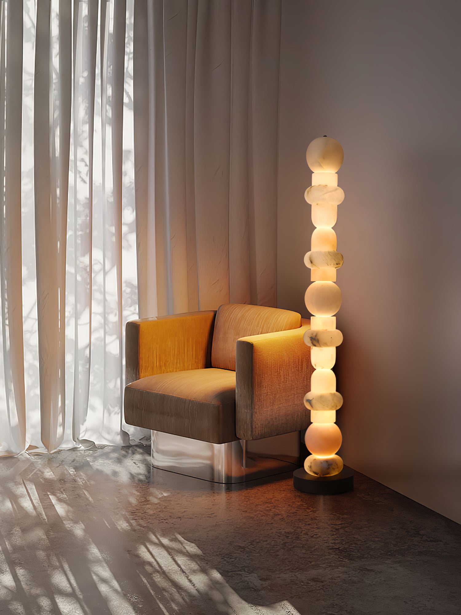 Cirinion Alabaster Floor Lamp - Blowlighting