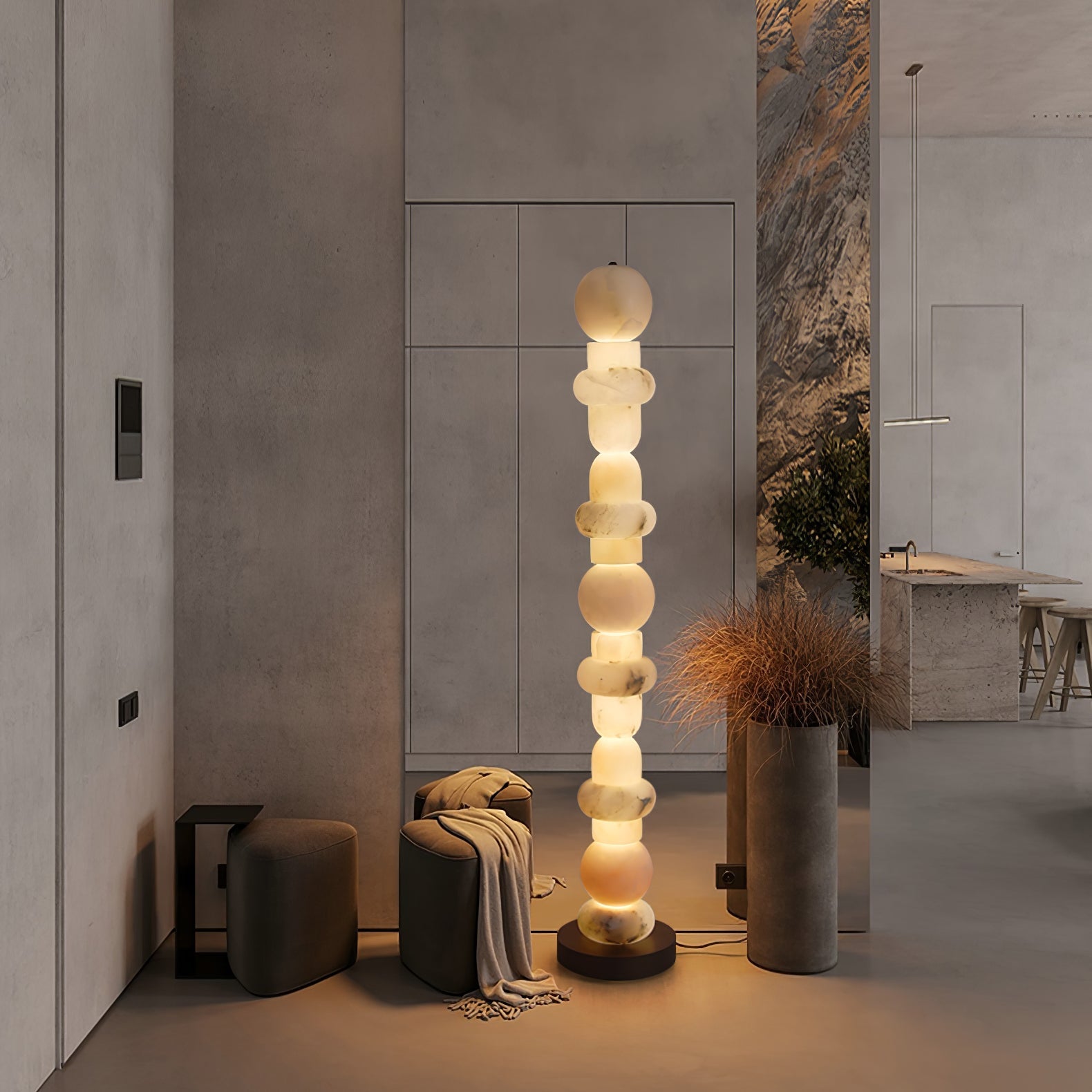 Cirinion Alabaster Floor Lamp - Blowlighting