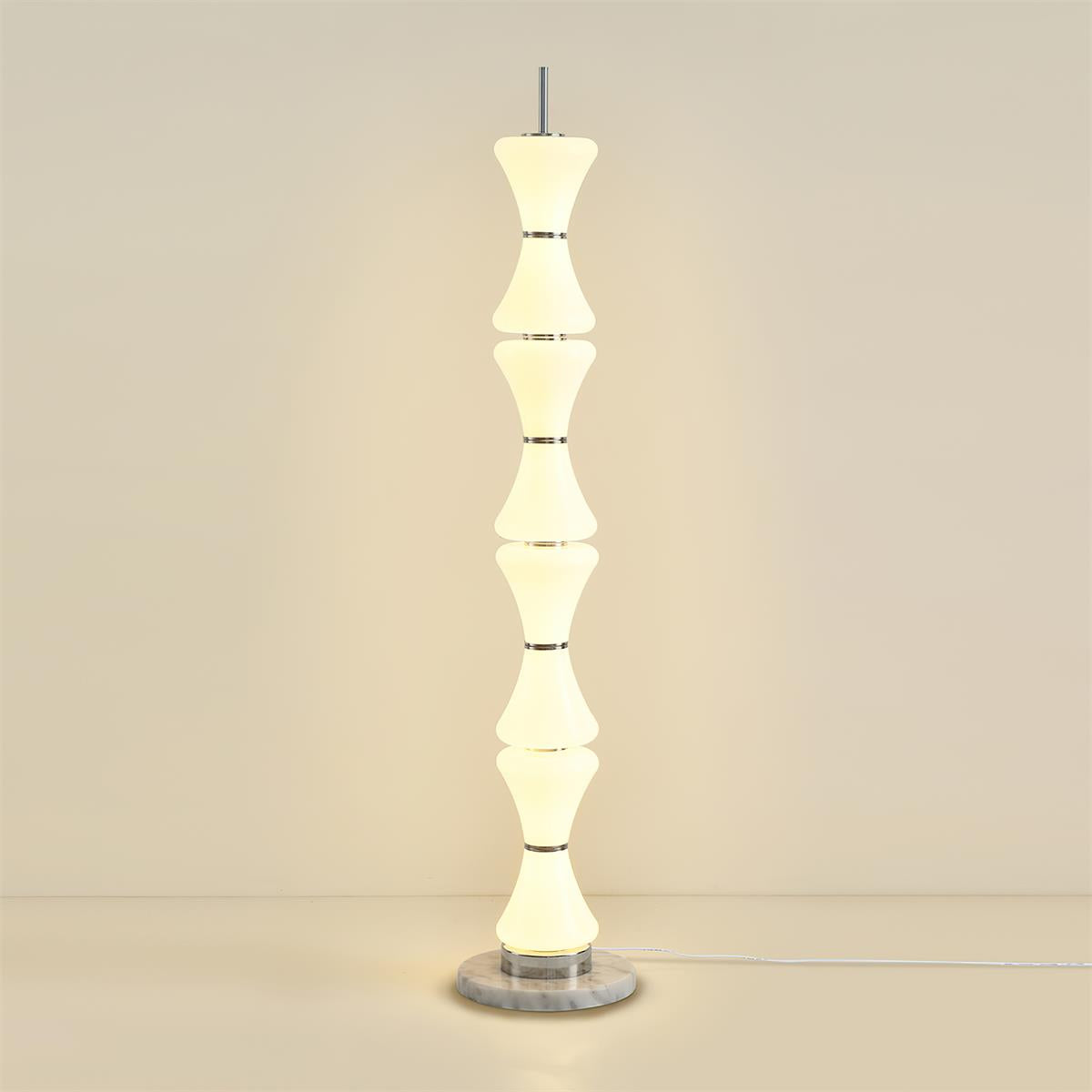 Totem Retro Glass Flux Floor Light