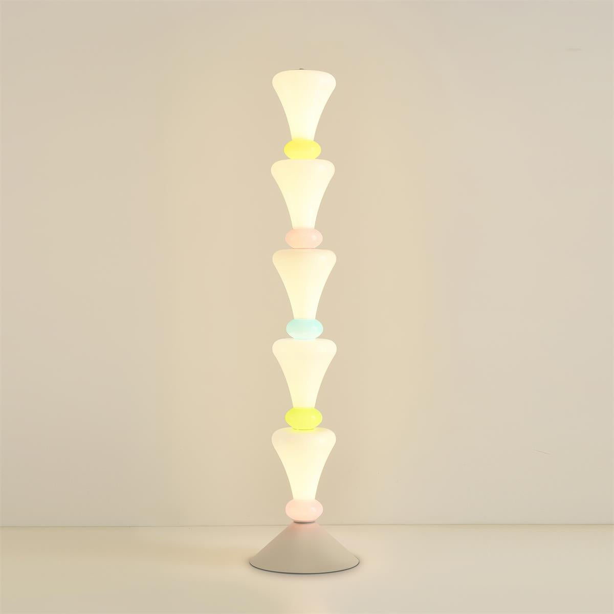 Totem Retro Glass Flux Floor Light
