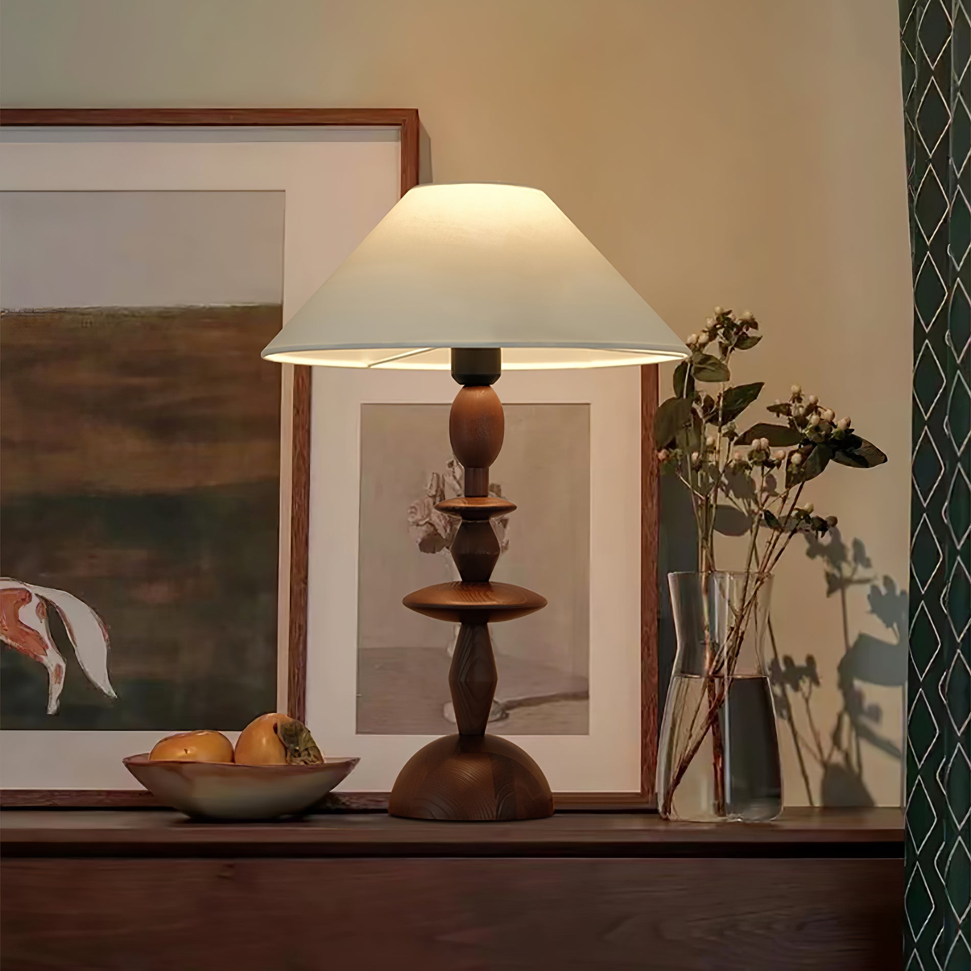 Tournage Wood Table Lamp - Blowlighting