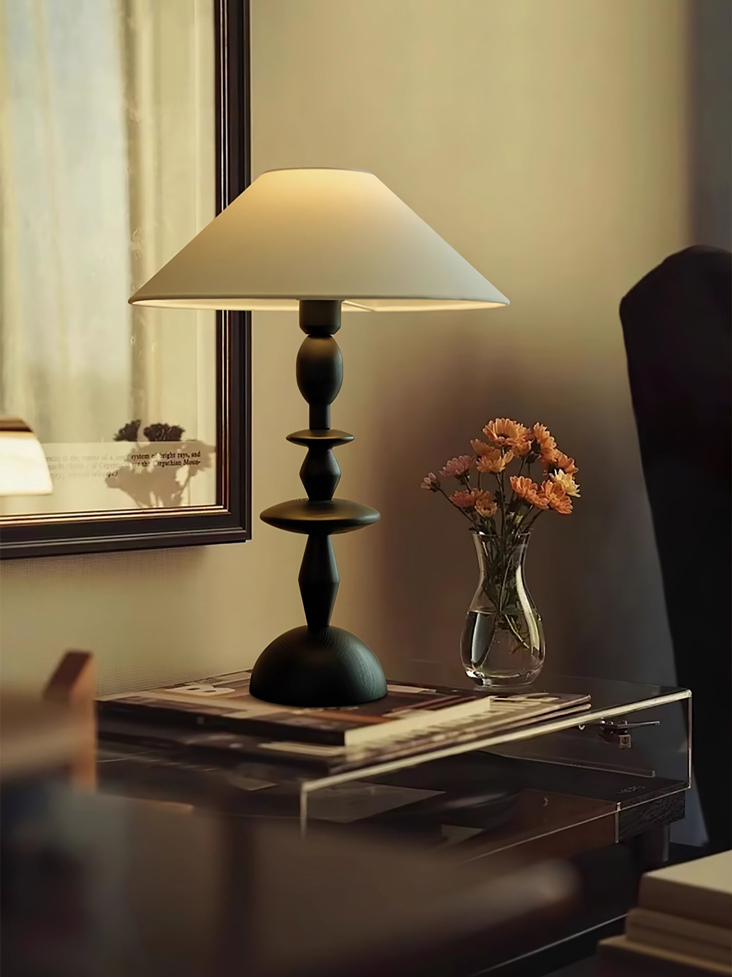 Tournage Wood Table Lamp - Blowlighting