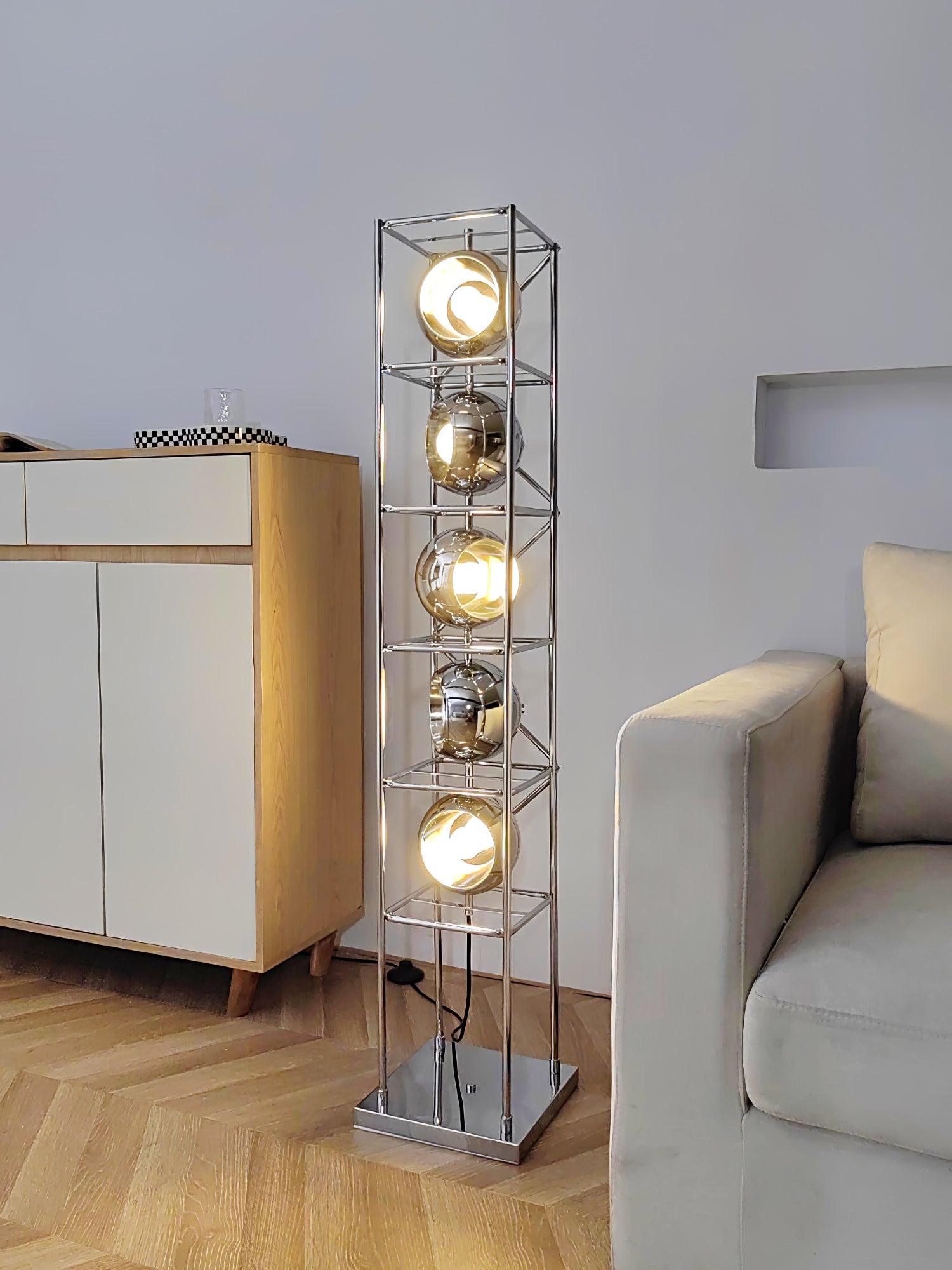 Tower of Spheres Floor Lamp - Blowlighting