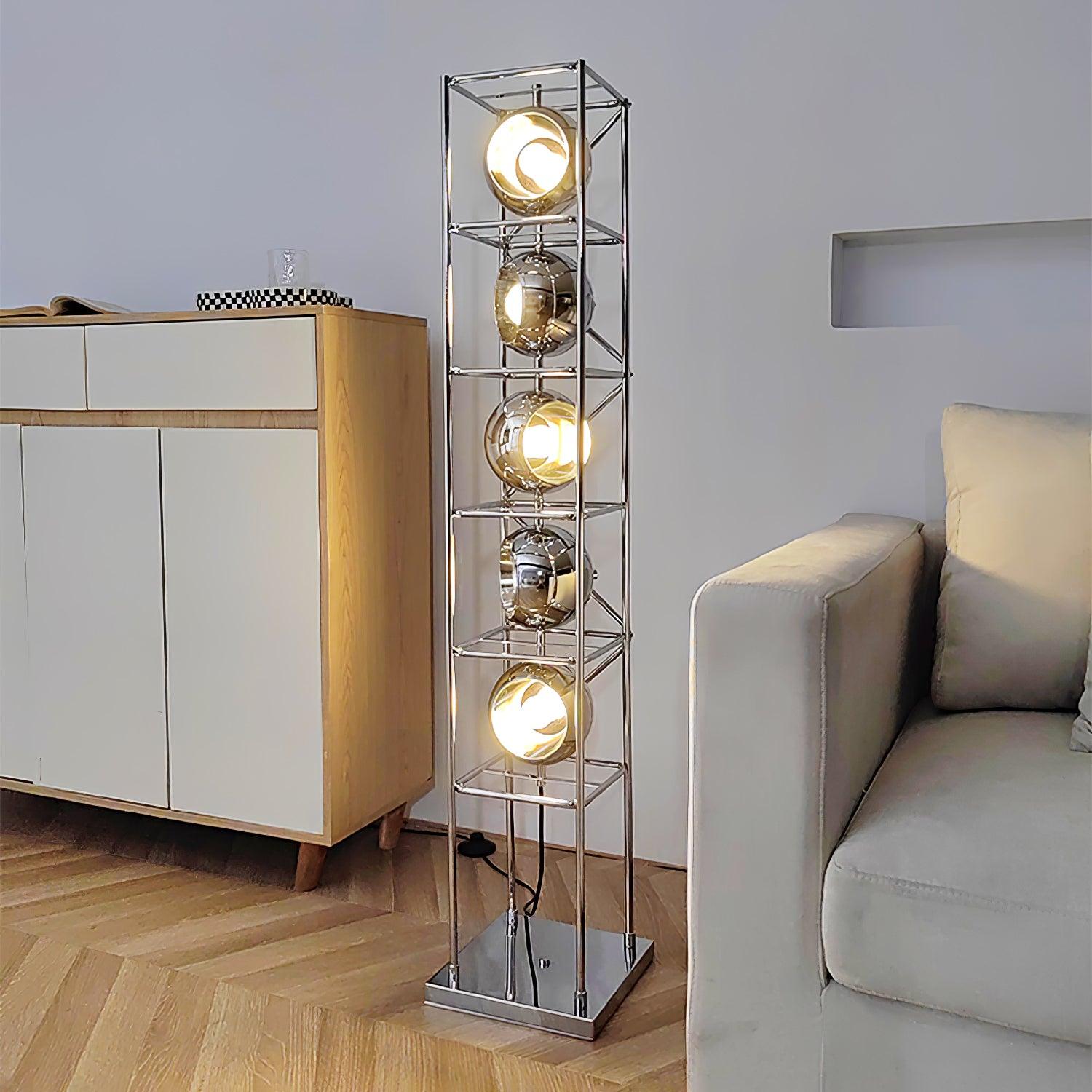 Tower of Spheres Floor Lamp - Blowlighting