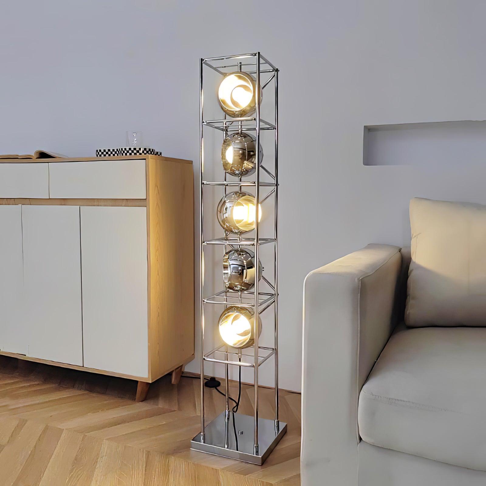 Tower of Spheres Floor Lamp - Blowlighting