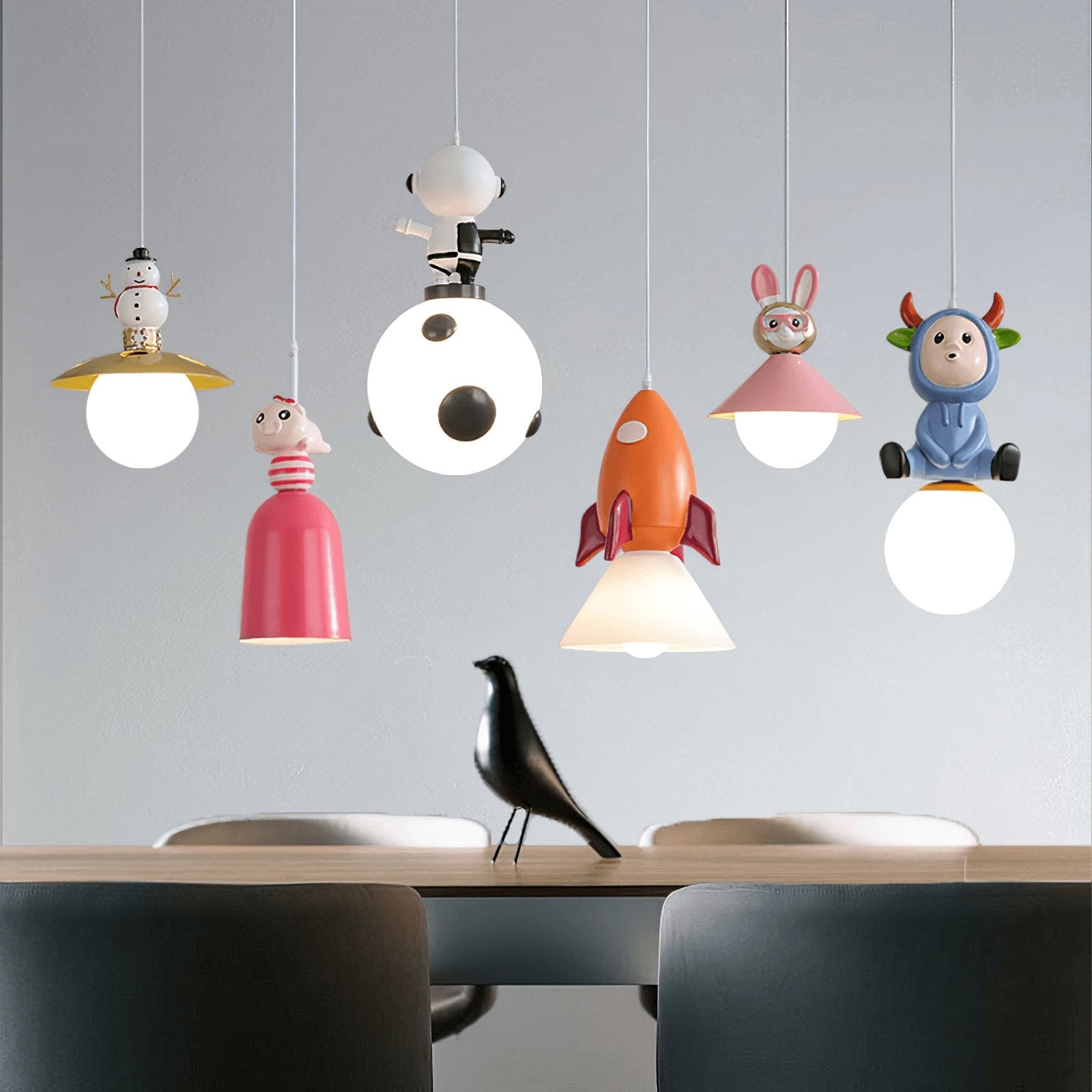 Toys Figurine Pendant Lights - Blowlighting