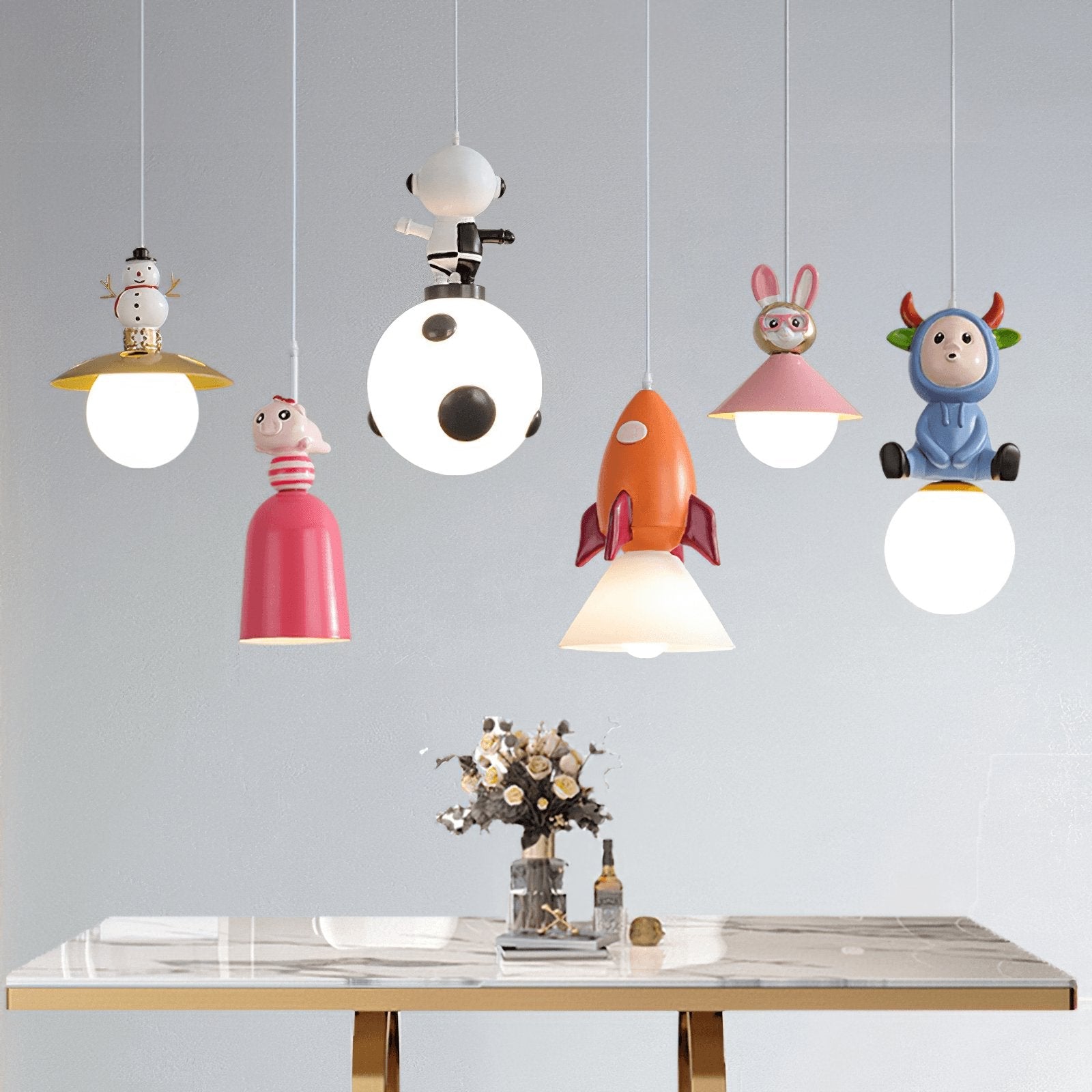 Toys Figurine Pendant Lights - Blowlighting