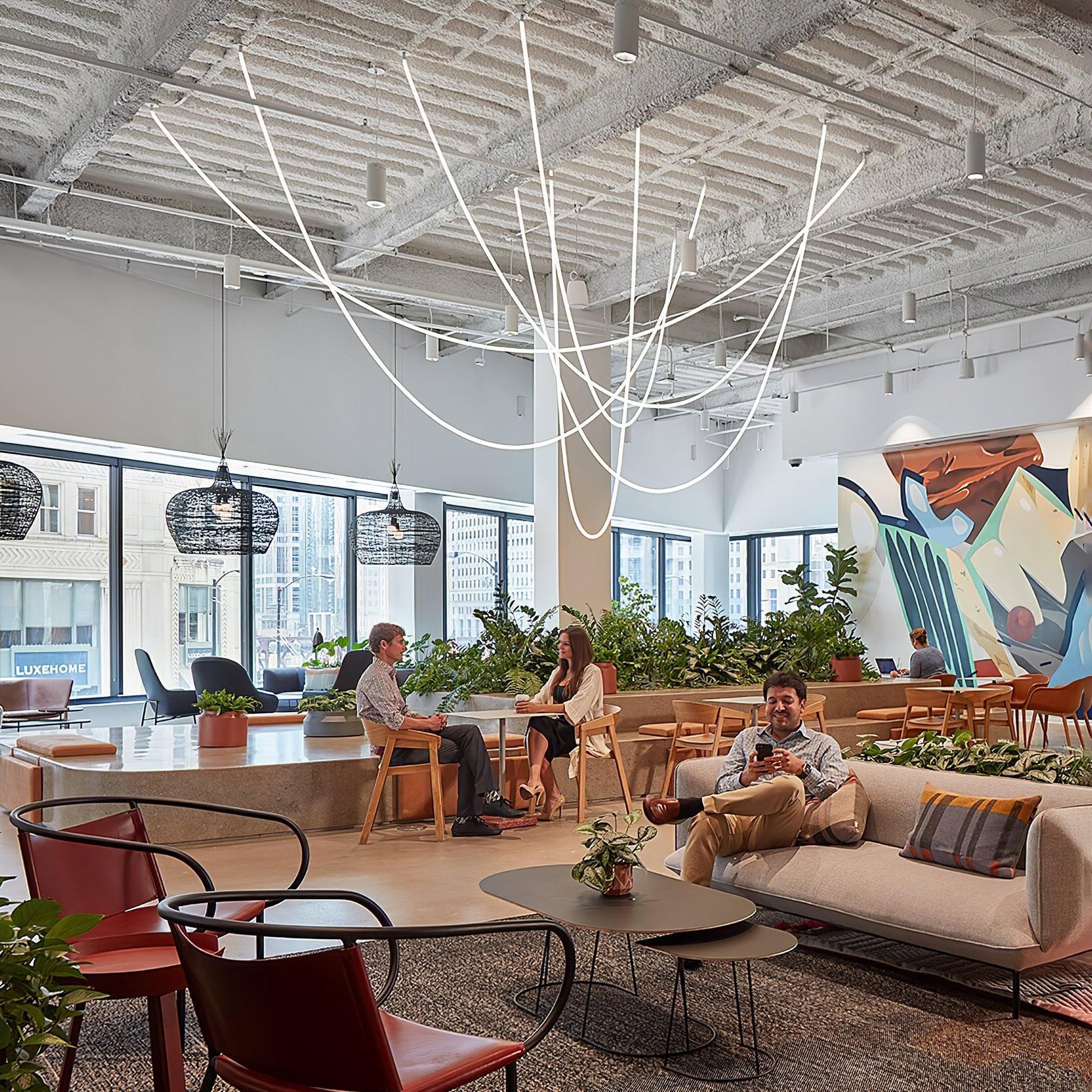 Flexible Curve Pendant Lamp - Blowlighting