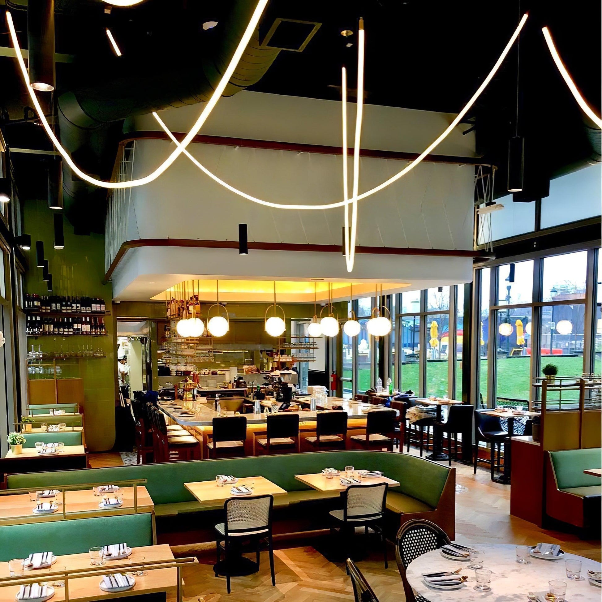 Flexible Curve Pendant Lamp - Blowlighting