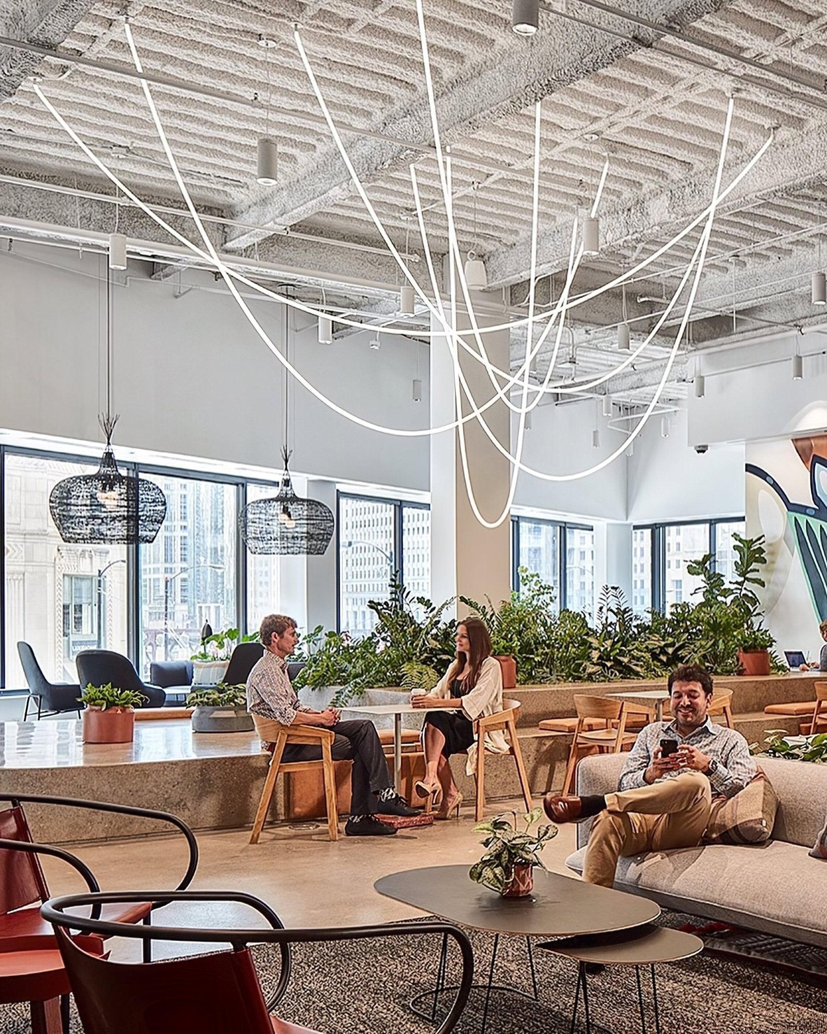 Flexible Curve Pendant Lamp - Blowlighting