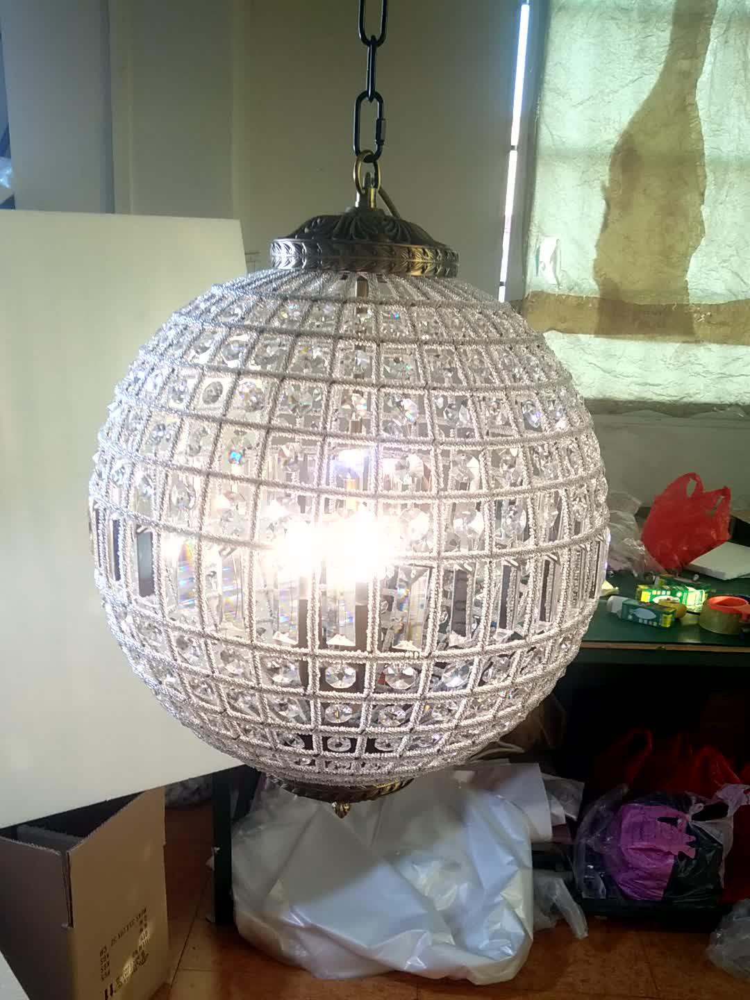 Traditional Gold Globe Chandelier - Blowlighting