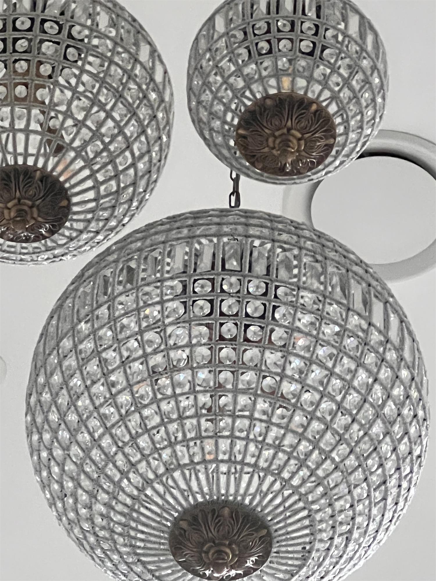 Traditional Gold Globe Chandelier - Blowlighting