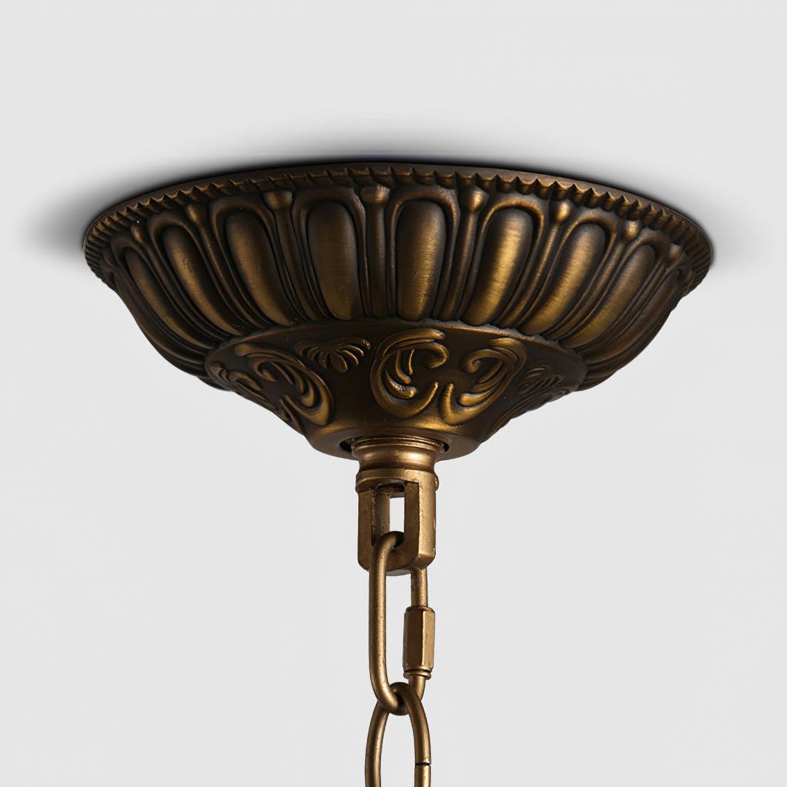 Traditional Gold Globe Chandelier - Blowlighting