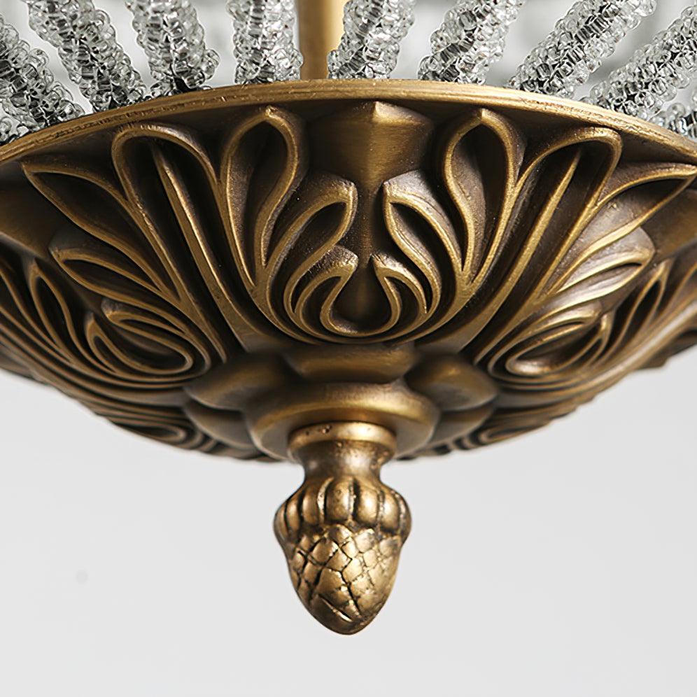 Traditional Gold Globe Chandelier - Blowlighting