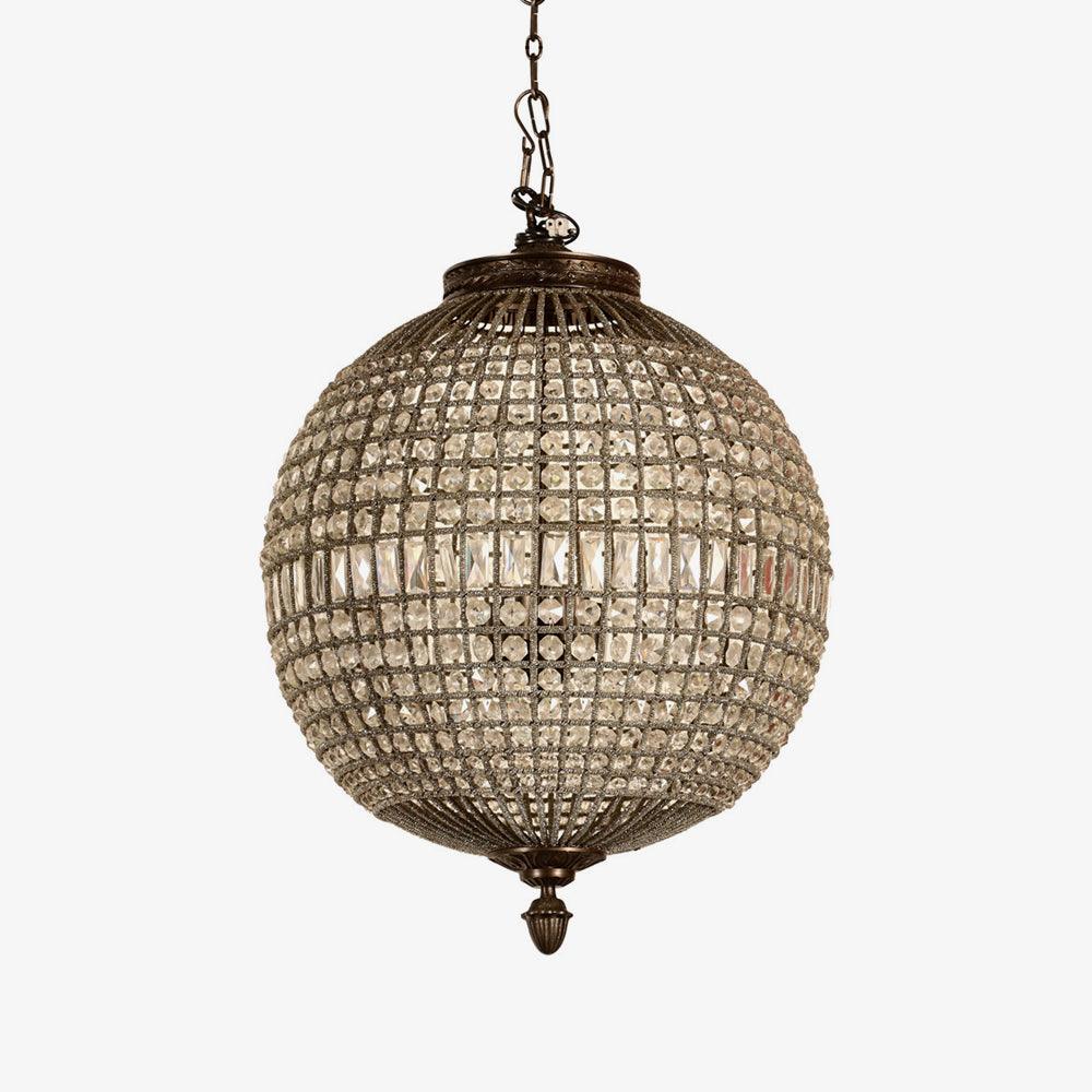 Traditional Gold Globe Chandelier - Blowlighting