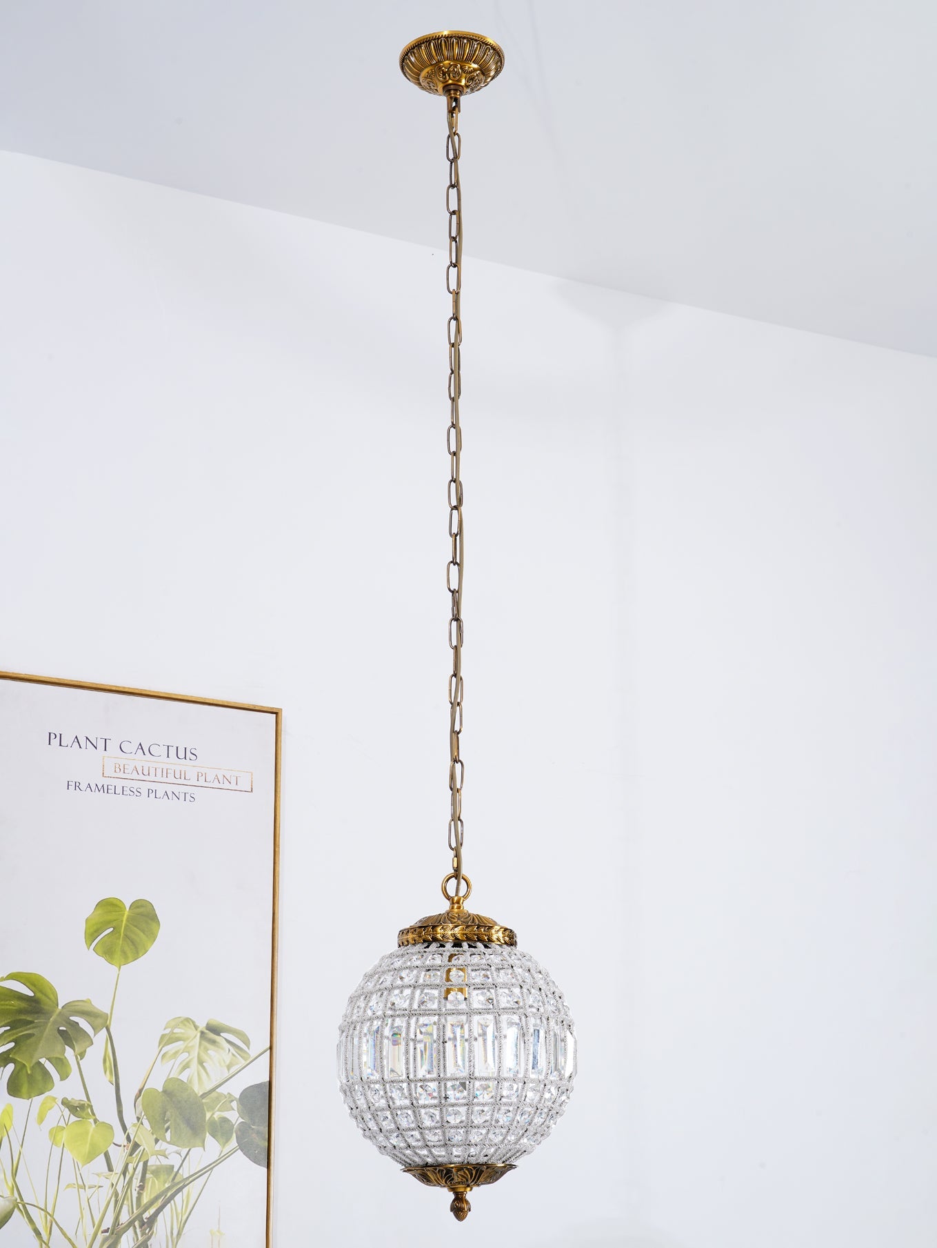 Traditional Gold Globe Chandelier - Blowlighting