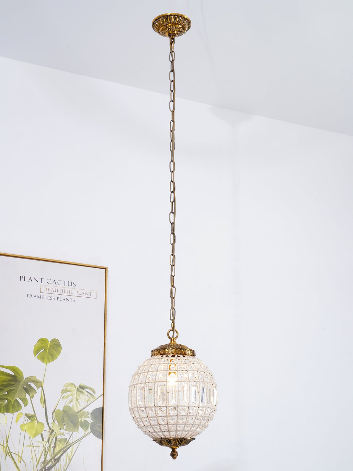 Traditional Gold Globe Chandelier - Blowlighting