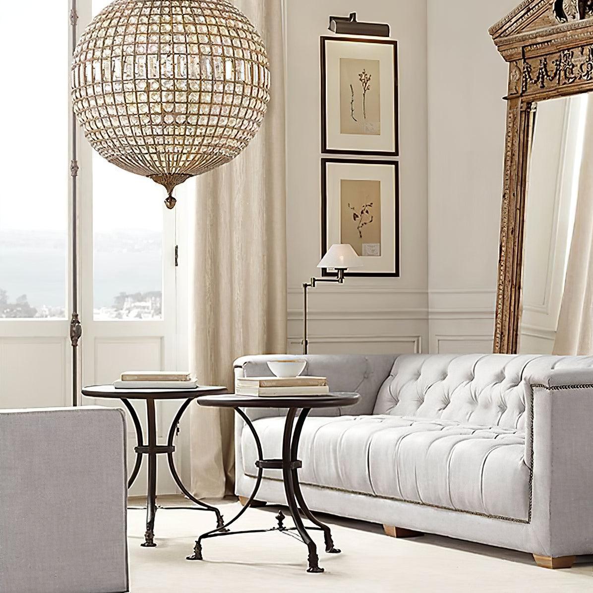 Traditional Gold Globe Chandelier - Blowlighting