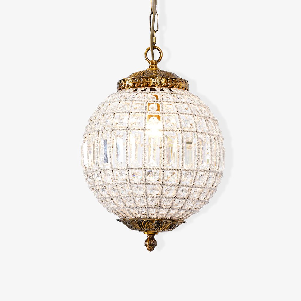 Traditional Gold Globe Chandelier - Blowlighting