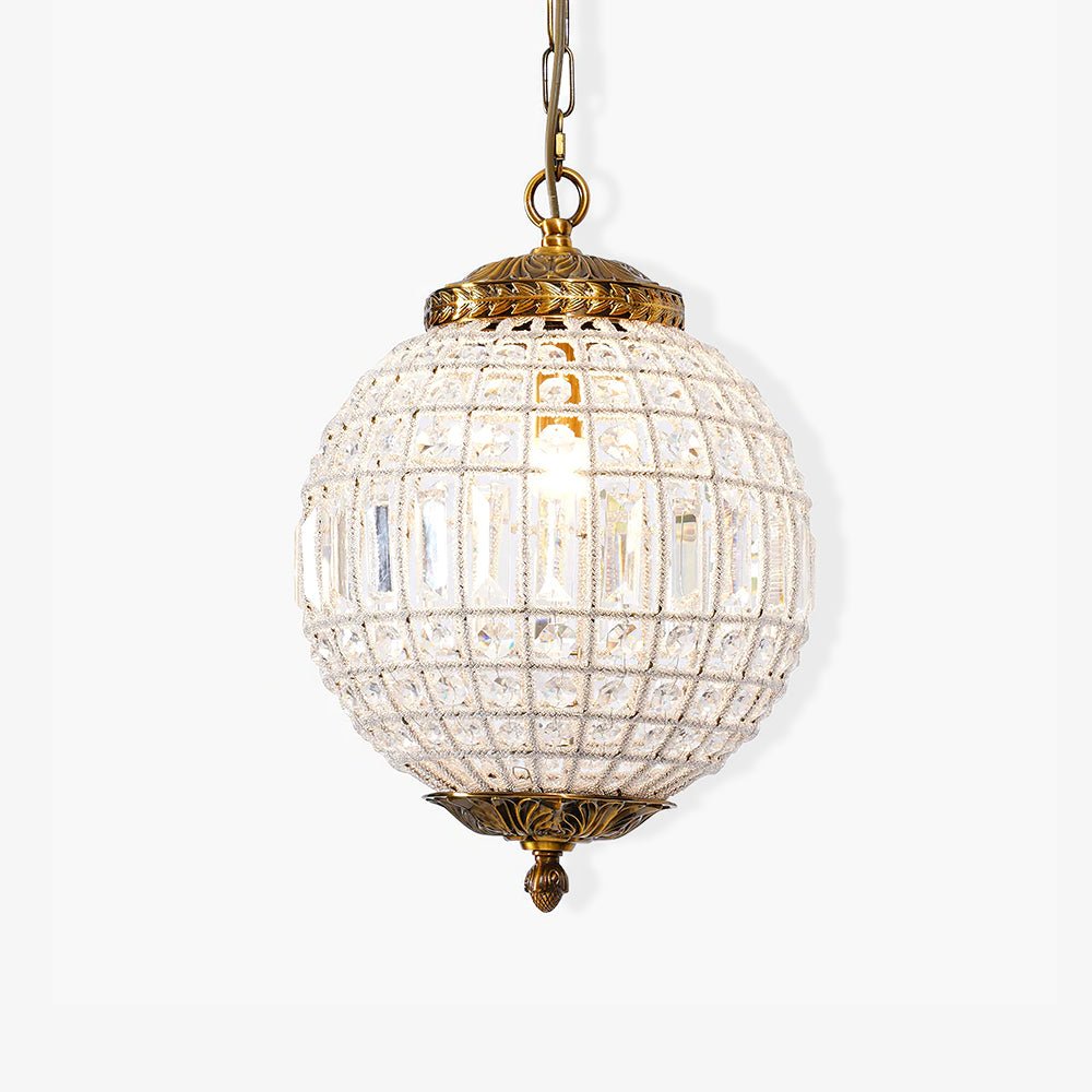 Traditional Gold Globe Chandelier - Blowlighting